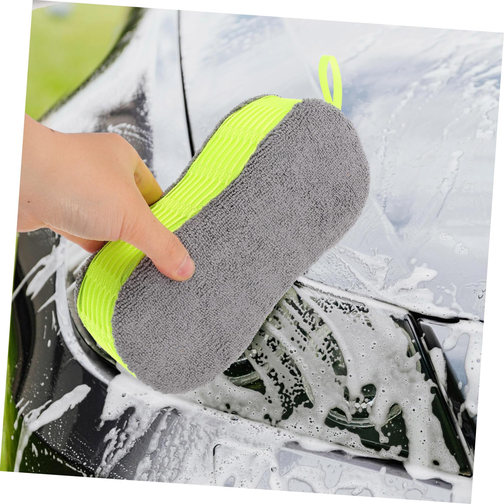 5 Piezas Esponja De Lavado De Autos Estropajo para Detalles del Coche Esponja De Limpieza Automática Herramienta De Limpieza del Hogar Limpiador De Esponja De Coche Chenille