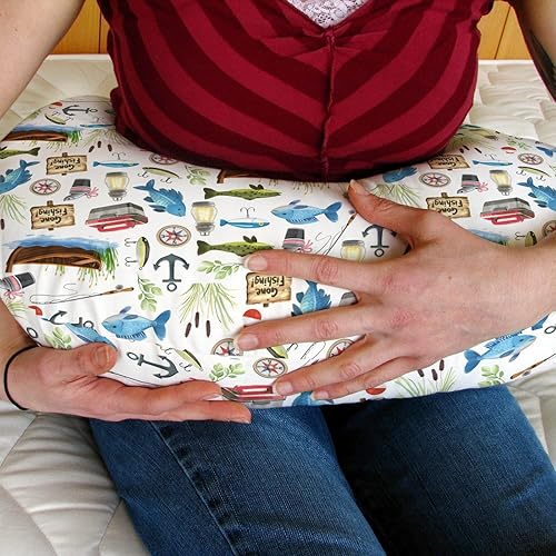Miniatura 3 de Gone Fishing - Fundas de almohada de lactancia para niños y niñas, regalo para amantes de la pesca, fundas de lactancia para lactancia materna,