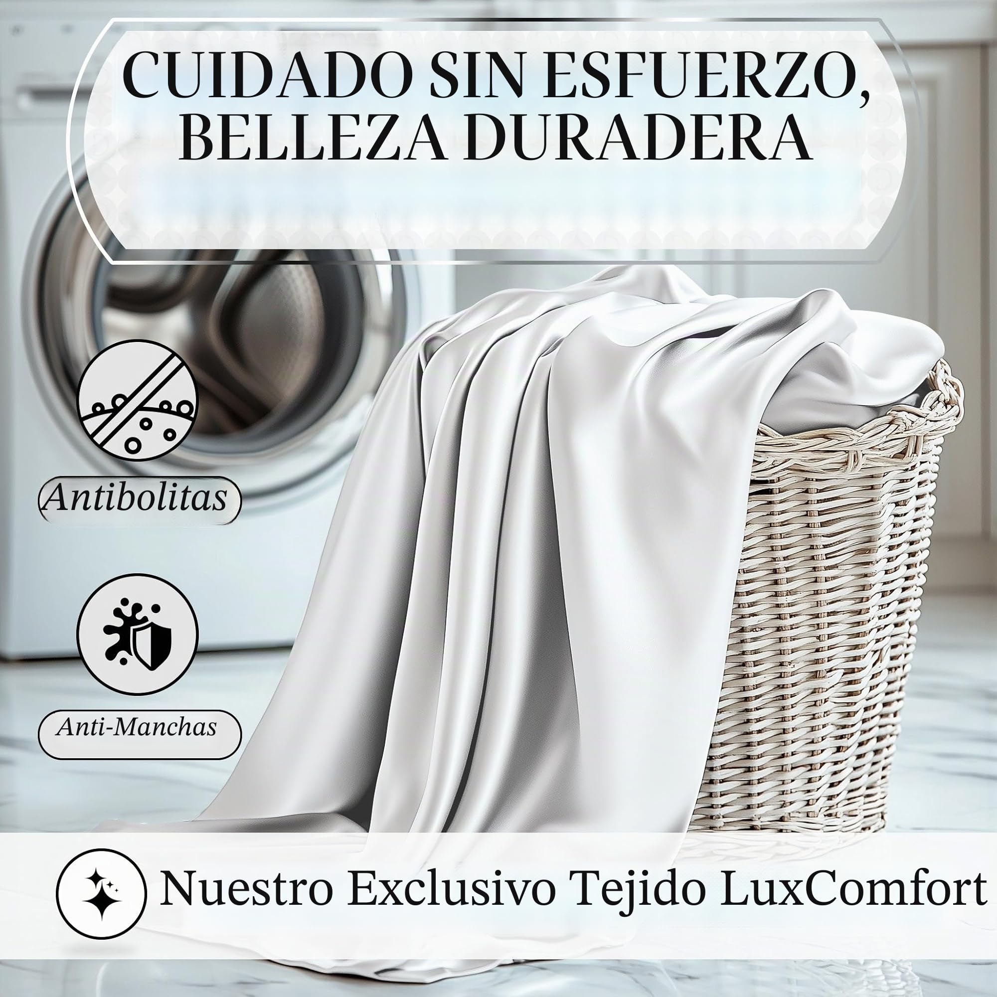 DECOLURE Juego de sábanas de satén tamaño Queen, 4 Piezas, sábanas de satén sedosas y lujosamente Suaves con Bolsillo Profundo de 15 Pulgadas, similares a Las sábanas de Seda, Doble Costura, sin