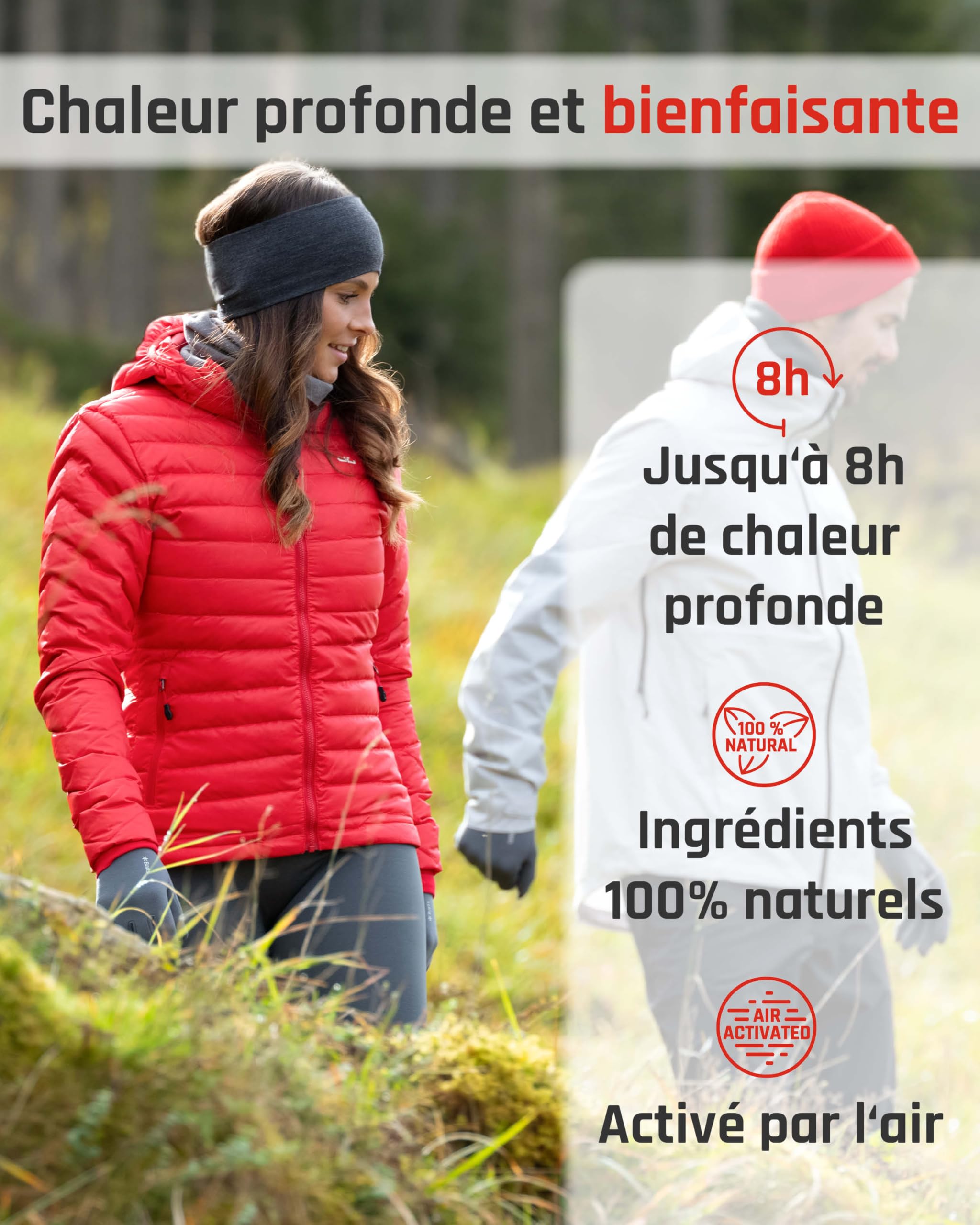 TerraTherm Patch chauffant nuque, épaules et cou - 8 h de chaleur profonde bienfaisante - patch autochauffant - chauffe-nuque, chauffe-épaules - activé par l’air - 10 unités