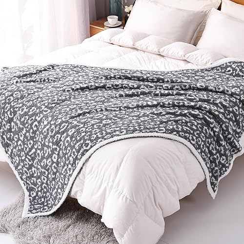 Miniatura 9 de Manta a cuadros súper suave, acogedora y cálida manta de forro polar para sofá y sofá, manta reversible de lujo esponjosa de punto a cuadros en