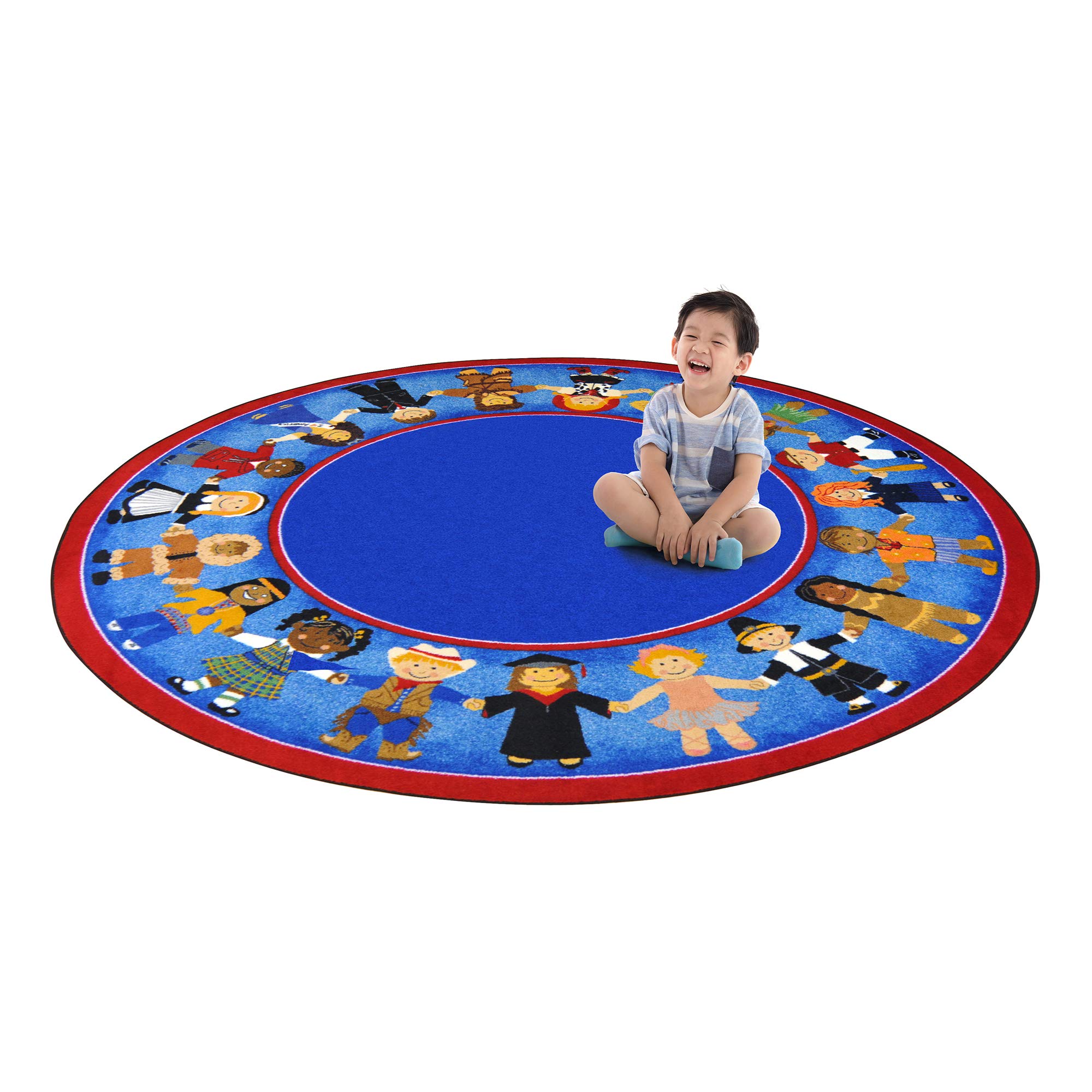 Joy Carpets Children of Many Cultures Rug, Multi, 5'4