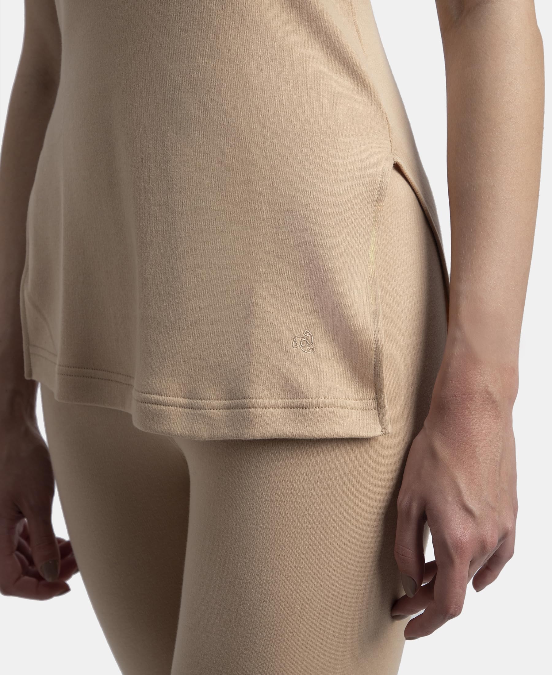 Jockey 2547 Women's Super Combed Cotton Rich Brushed Fabric Thermal Tank Top with StayWarm Technology_Skin_XL - Image 8 thumbnail
