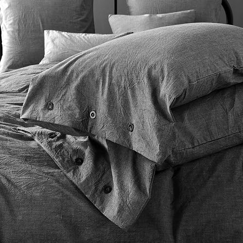 Miniatura 6 de Doffapd - Fundas de 3 piezas de edredón en algodón para cama King