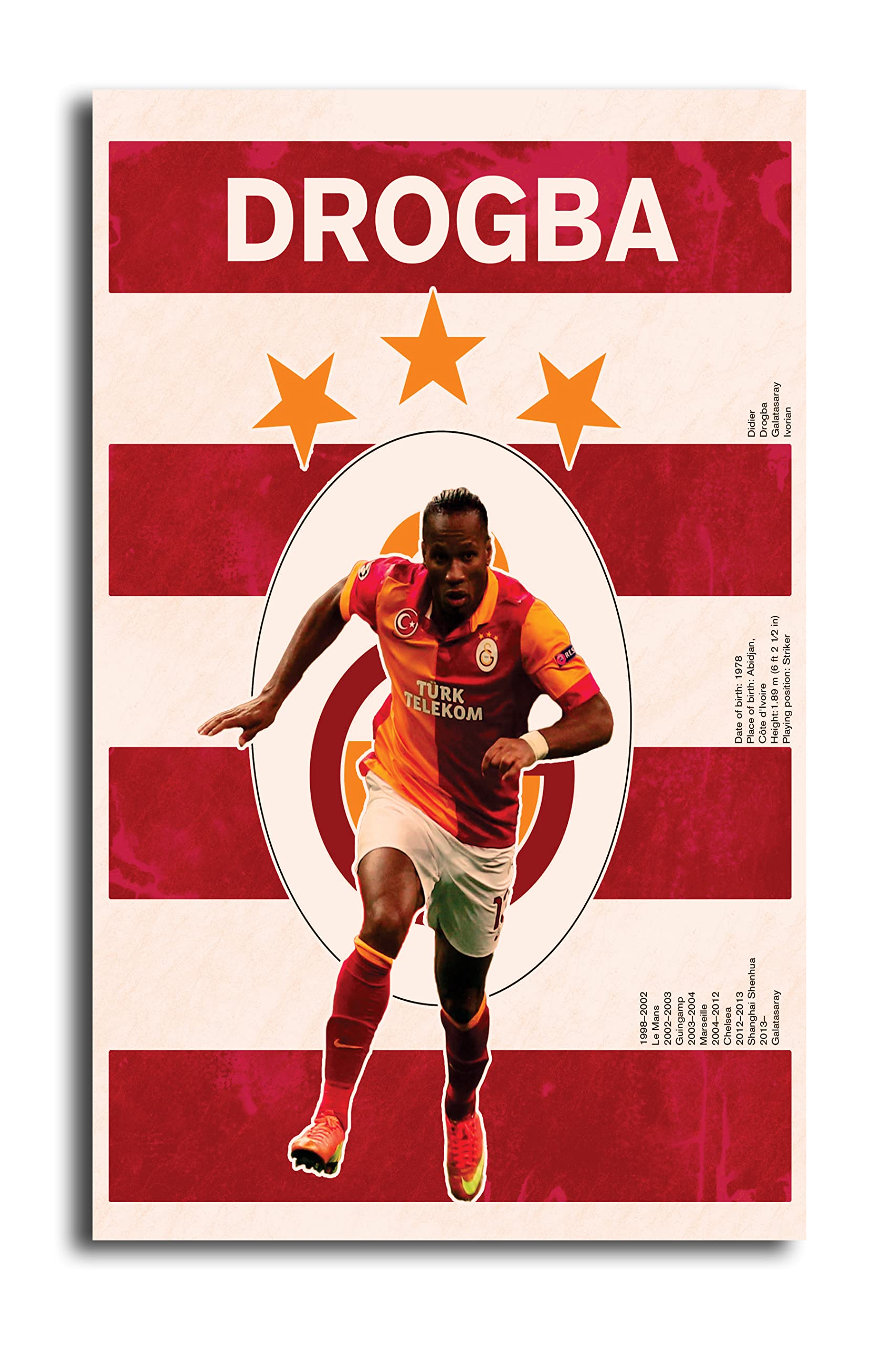 Wall Poster - Drogba Galatasaray - HD Quality Poster