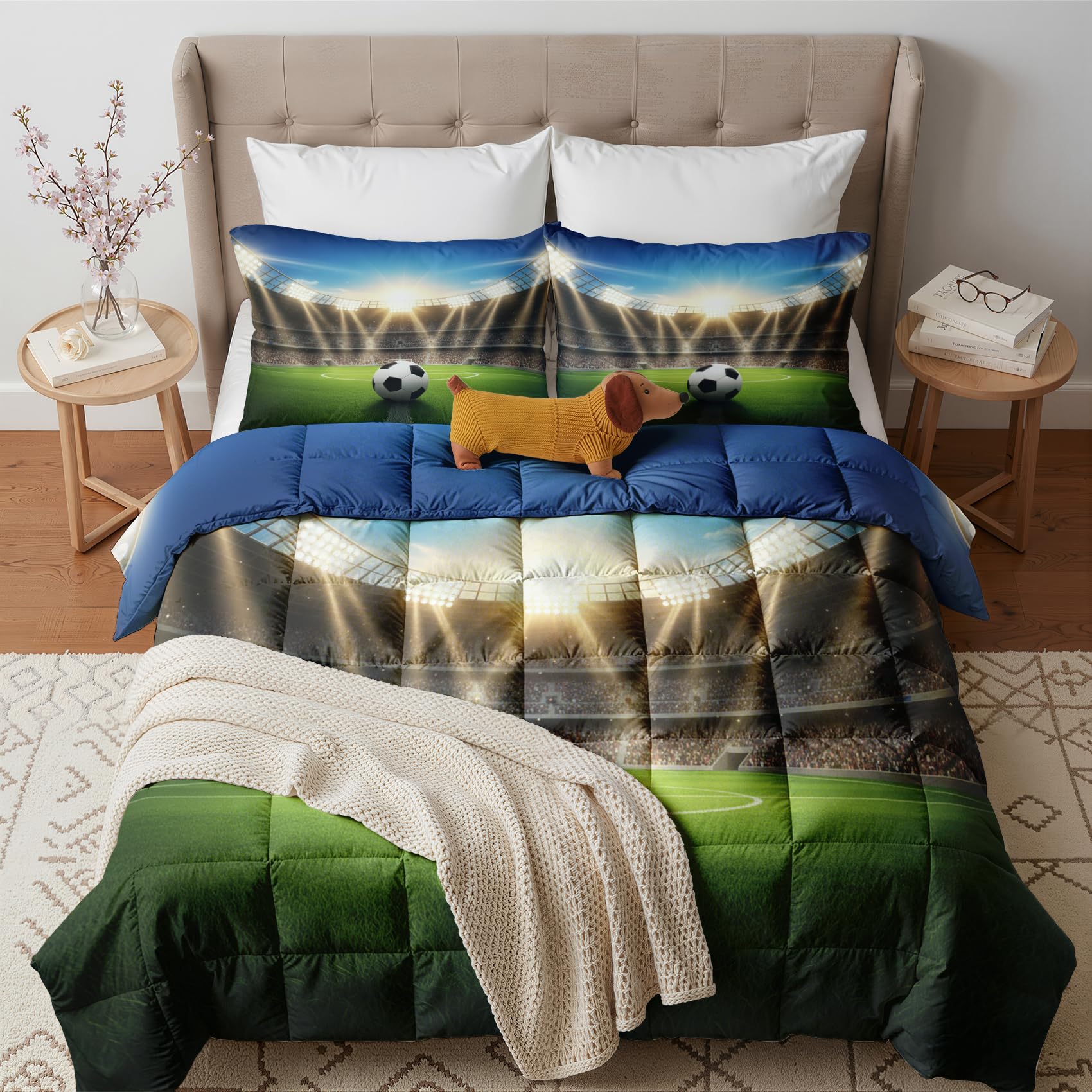GEDAEUBA Football Duvet Single 10.5 Tog