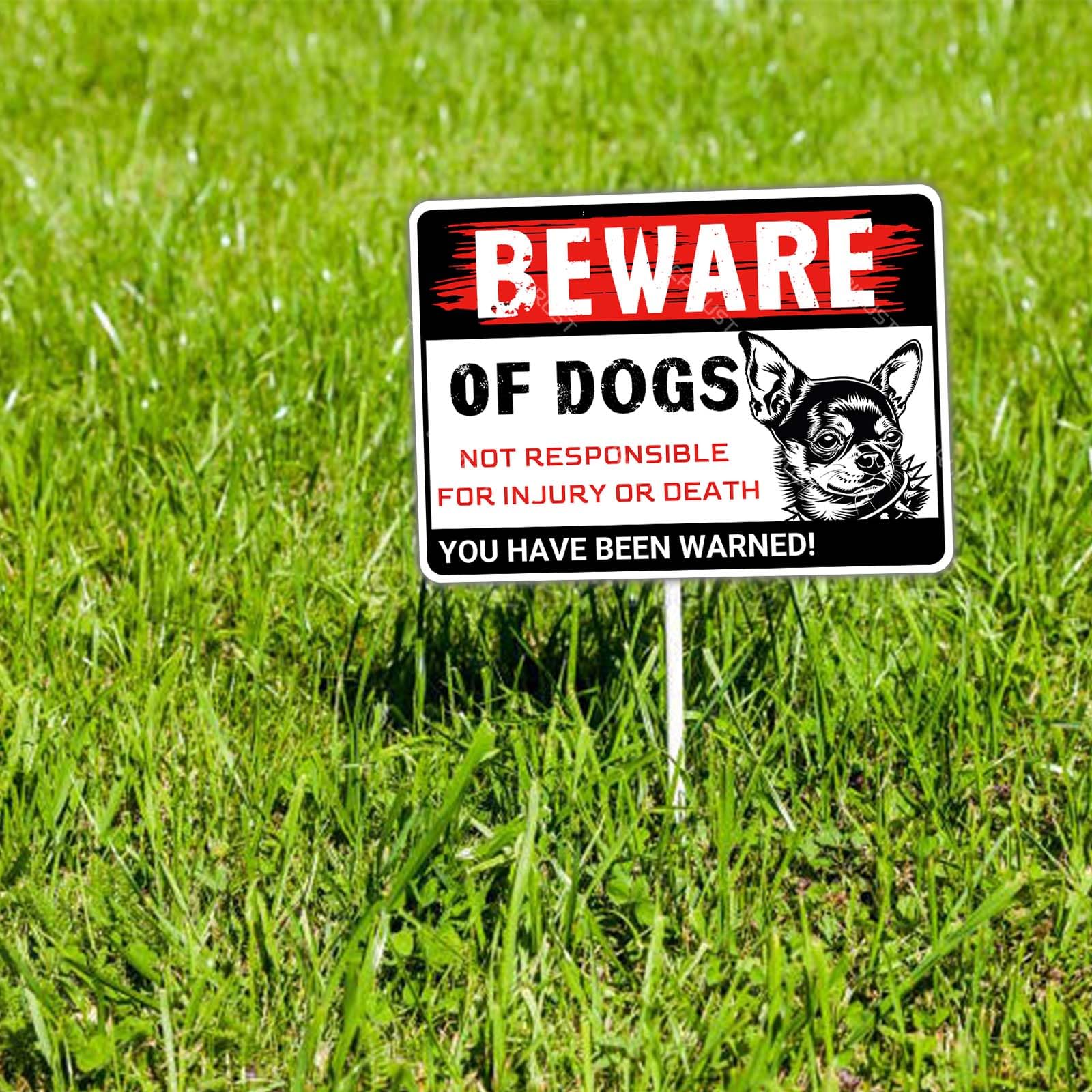 Amazon.co.jp: Cpirust Dog Metal Signs チワワ ドッグ Beware of Dogs 