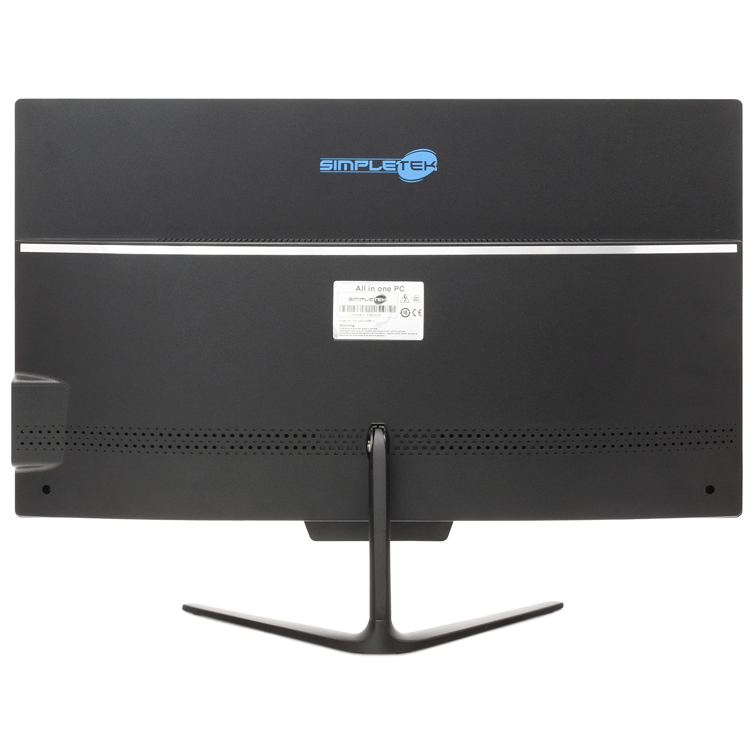 SIMPLETEK PC All in One Core i5 Fino 3.10GHz 4GB SSD 120GB | 22" Full HD Windows 10 Pro | Webcam integrata VGA HDMI WiFi5 Computer Aio Fisso Casa Lavoro