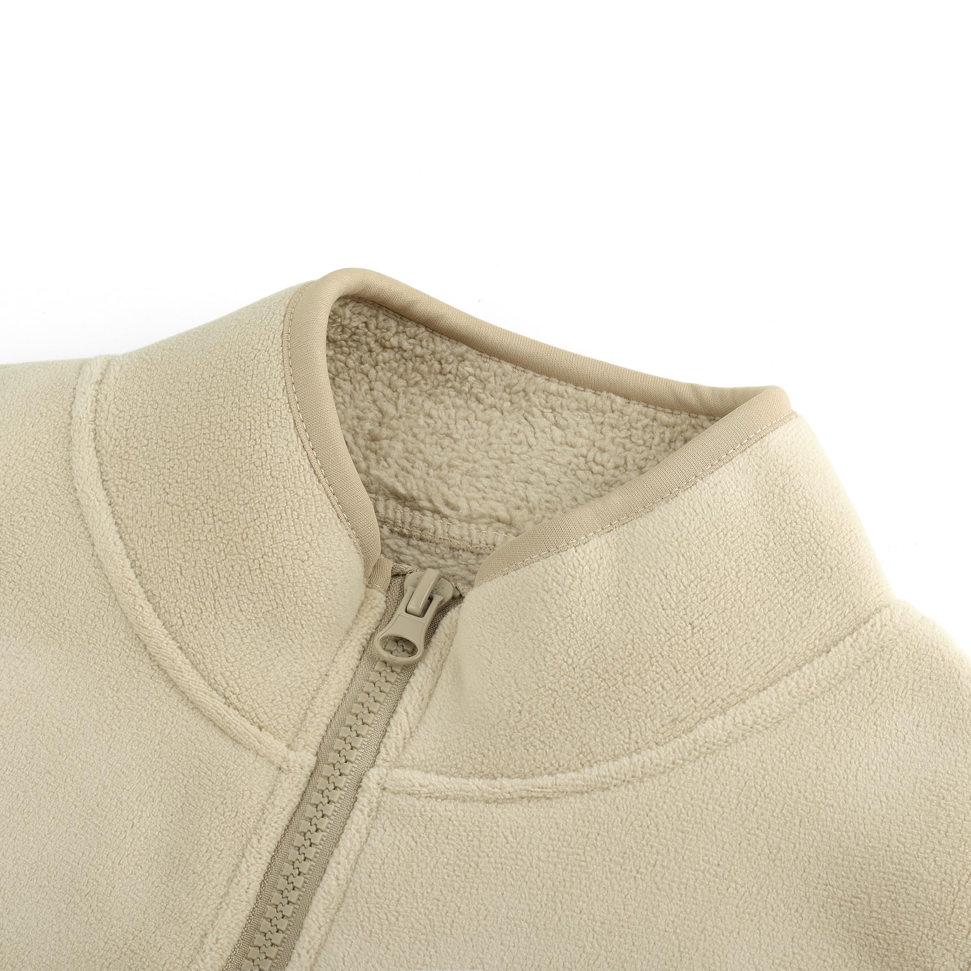 Bebé Niños Forro Polar Chaleco Cuello Alto Cremallera Espesar Sin Mangas Chaqueta Otoño Invierno Cálido Llanura Padre-Hijo Tapas Abrigos