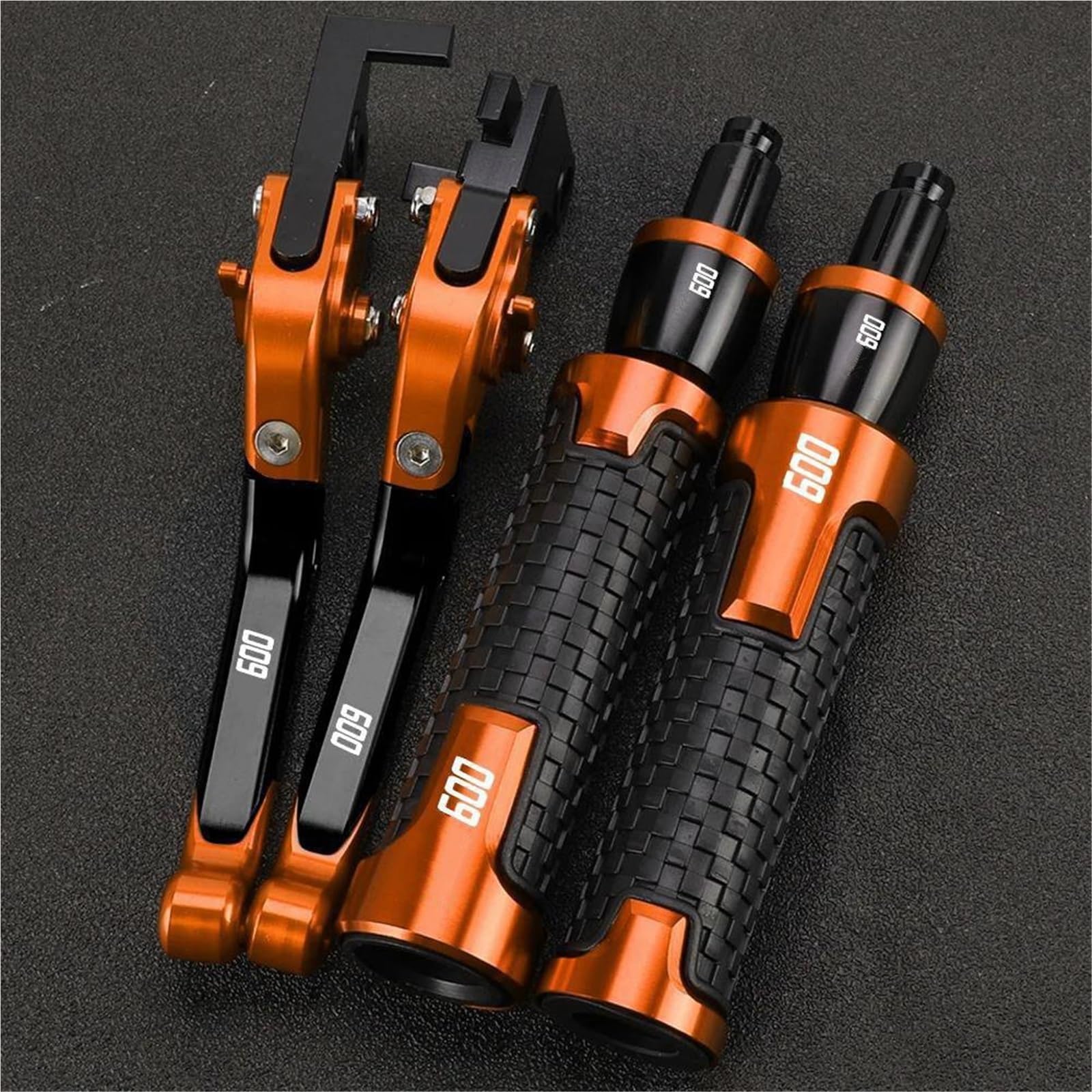 Tgvselpj Orange Motorcycle Part Motorcycle Handle Bar Extendable Folding Brake Clutch Lever Handlebar For H-Onda Cbr600f Cbr 600F Cbr600 F 2010-2013(Orange)
