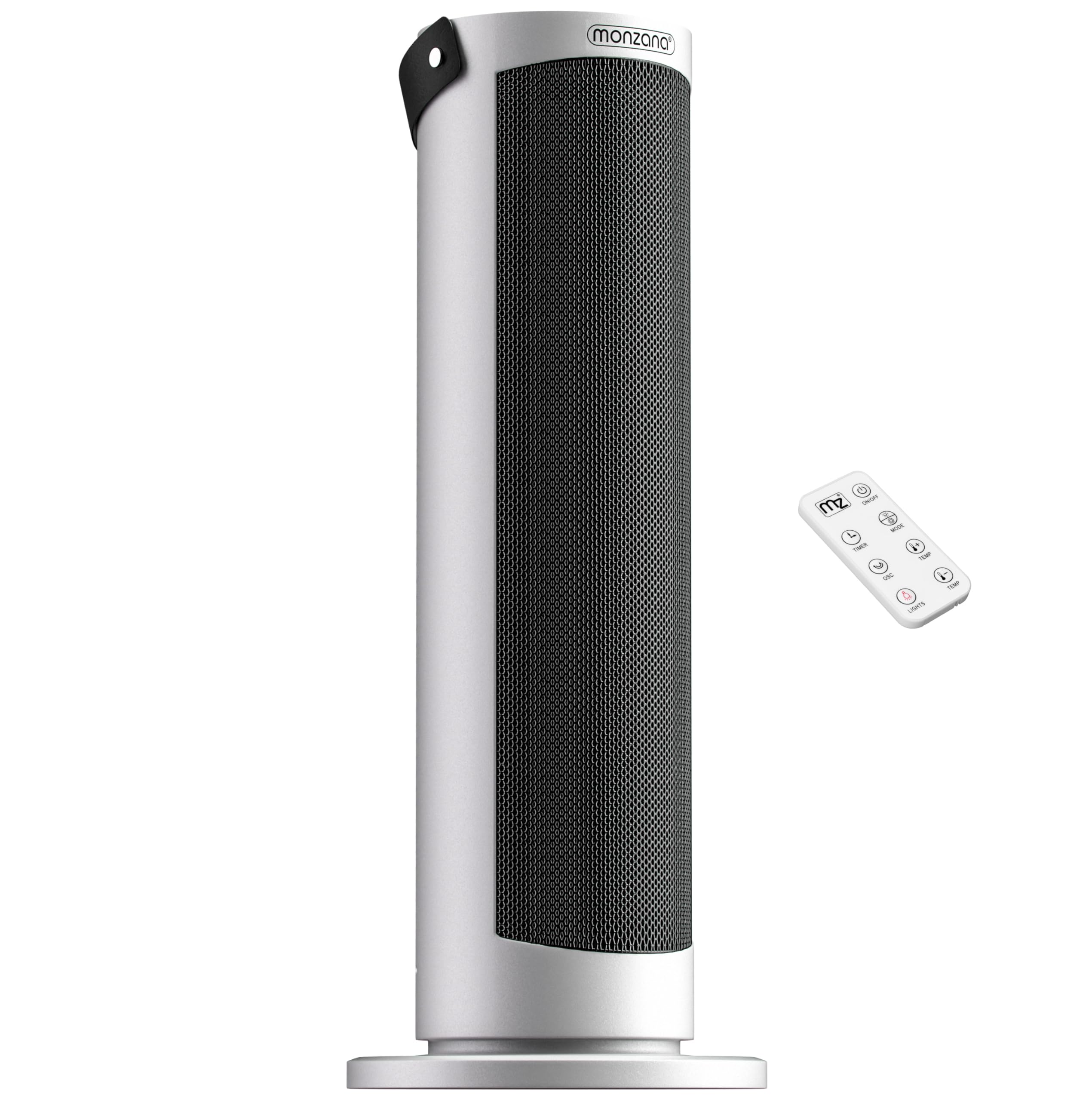 Monzana Termoventilatore da 2000W 15-35°C Modalità ECO Teleocmando Display Touch LED Luminosi