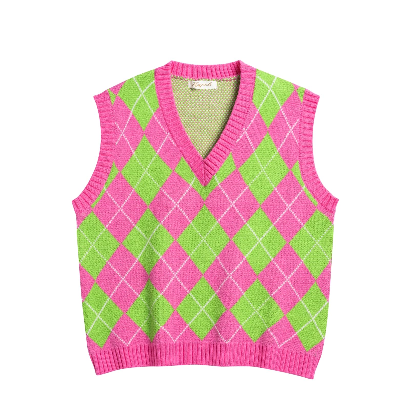 Y2K Pull sans manches pour femme Style Preppy Style Crop Débardeur pour fille