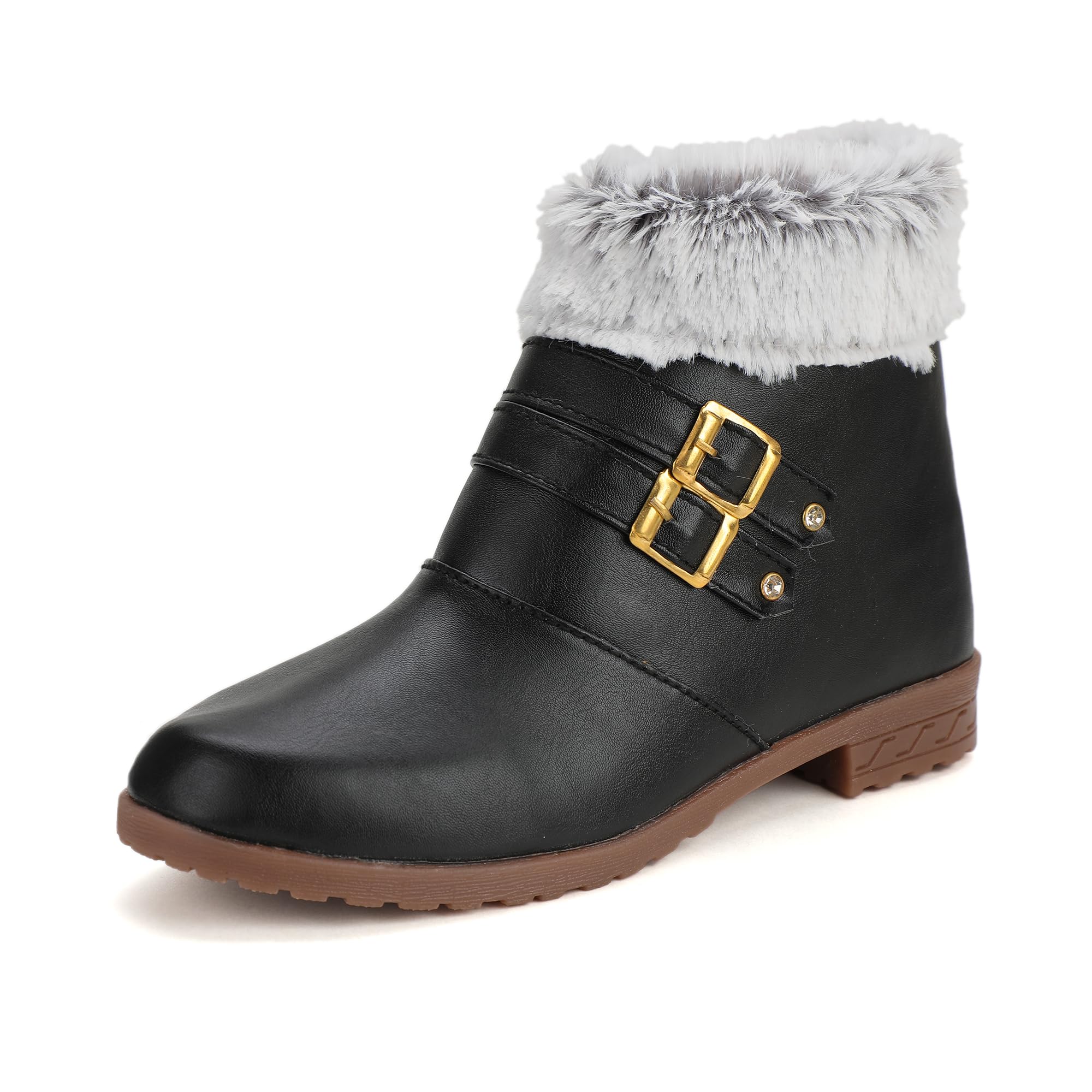 Jking Women Black Ankle length boots-8 UK (B0CLRV9445) Amazon Price History, Amazon Price Tracker