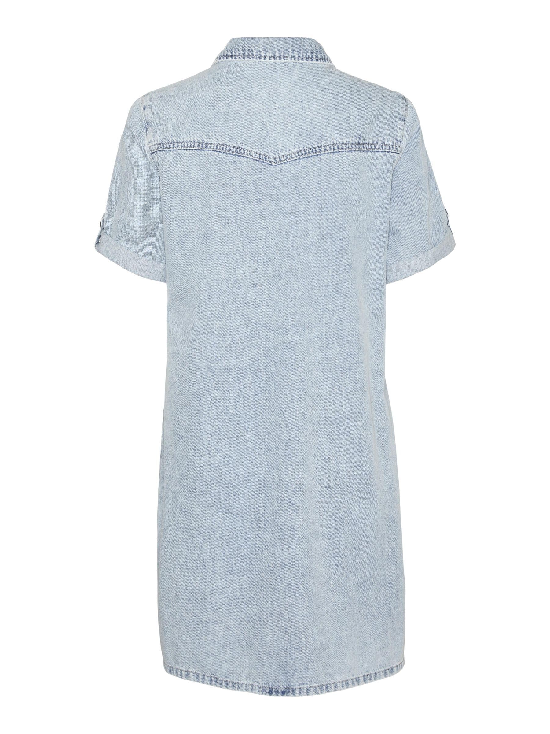 Vero Moda Vmjennie SS Short Denim Dress Mix Noos Robe Femme (Lot de 1)