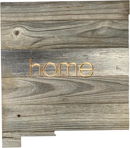 Letrero de madera rústica de New Mexico para decoración del hogar de pared estatal, es un gran regalo temático de NM para recién casados, nostalgia