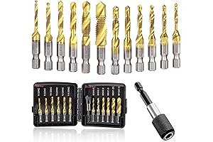 Durable and Efficient Thread Tap Drill Bit Set by Drill's Pro