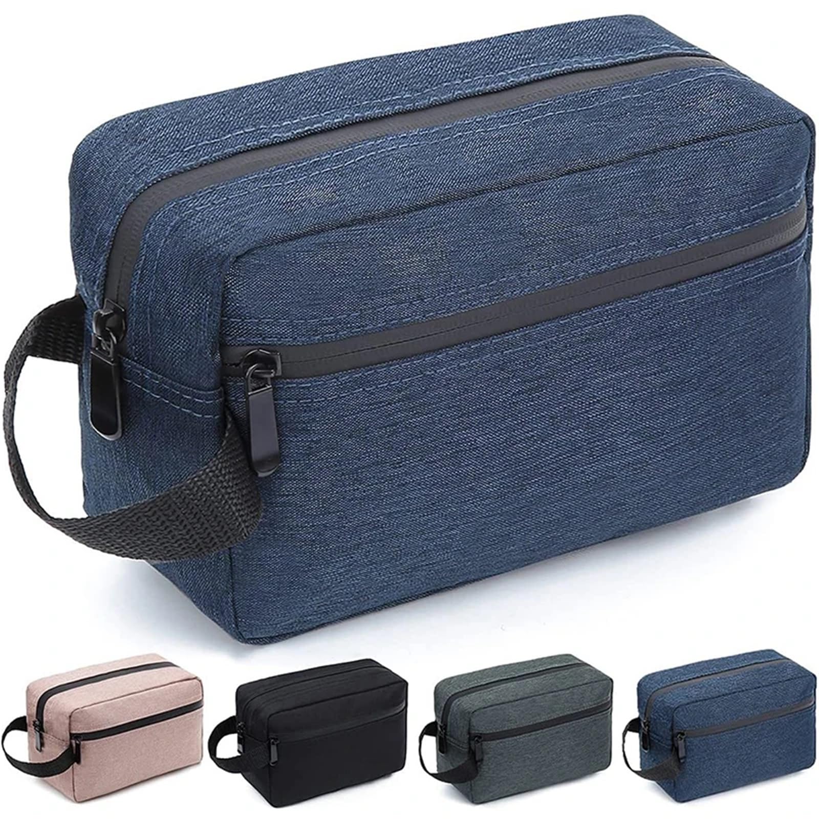 Torby kosmetyczne Kosmetyczka podróżna męska kosmetyczka damska niezbędne etui na kosmetyki wodoodporna damska kosmetyczka kosmetyczka kosmetyczka organizer do przechowywania kosmetyków(Dark Blue)
