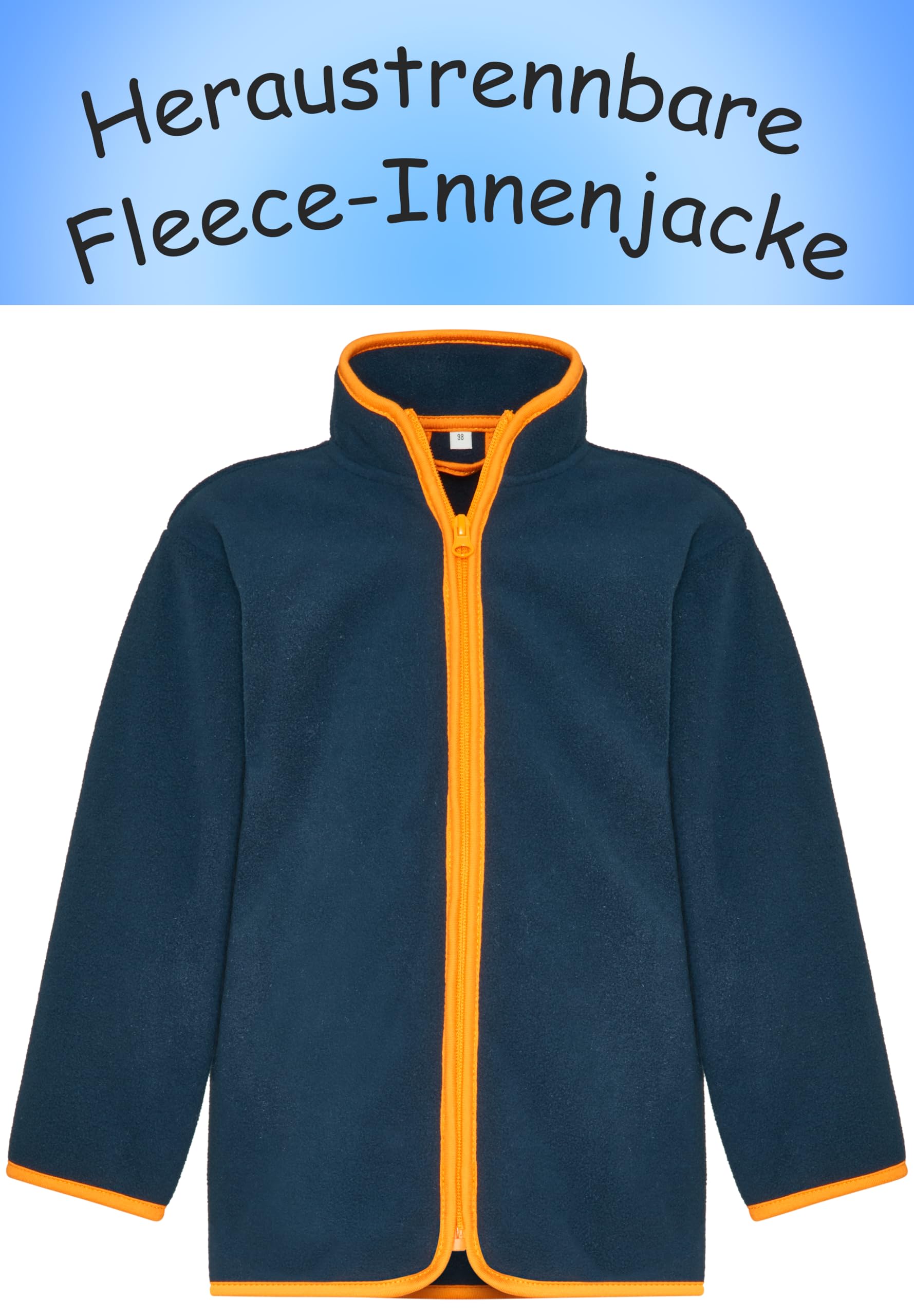 Playshoes Zestaw przeciwdeszczowy, dwuczęściowy płaszcz przeciwdeszczowy 3 w 1, kurtka przeciwdeszczowa i spodnie przeciwdeszczowe, wodoszczelny, 3 w 1 granatowy, 86