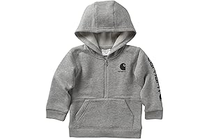 Boys' Long-Snuggle Half-Zip Hooded Sweatshirt