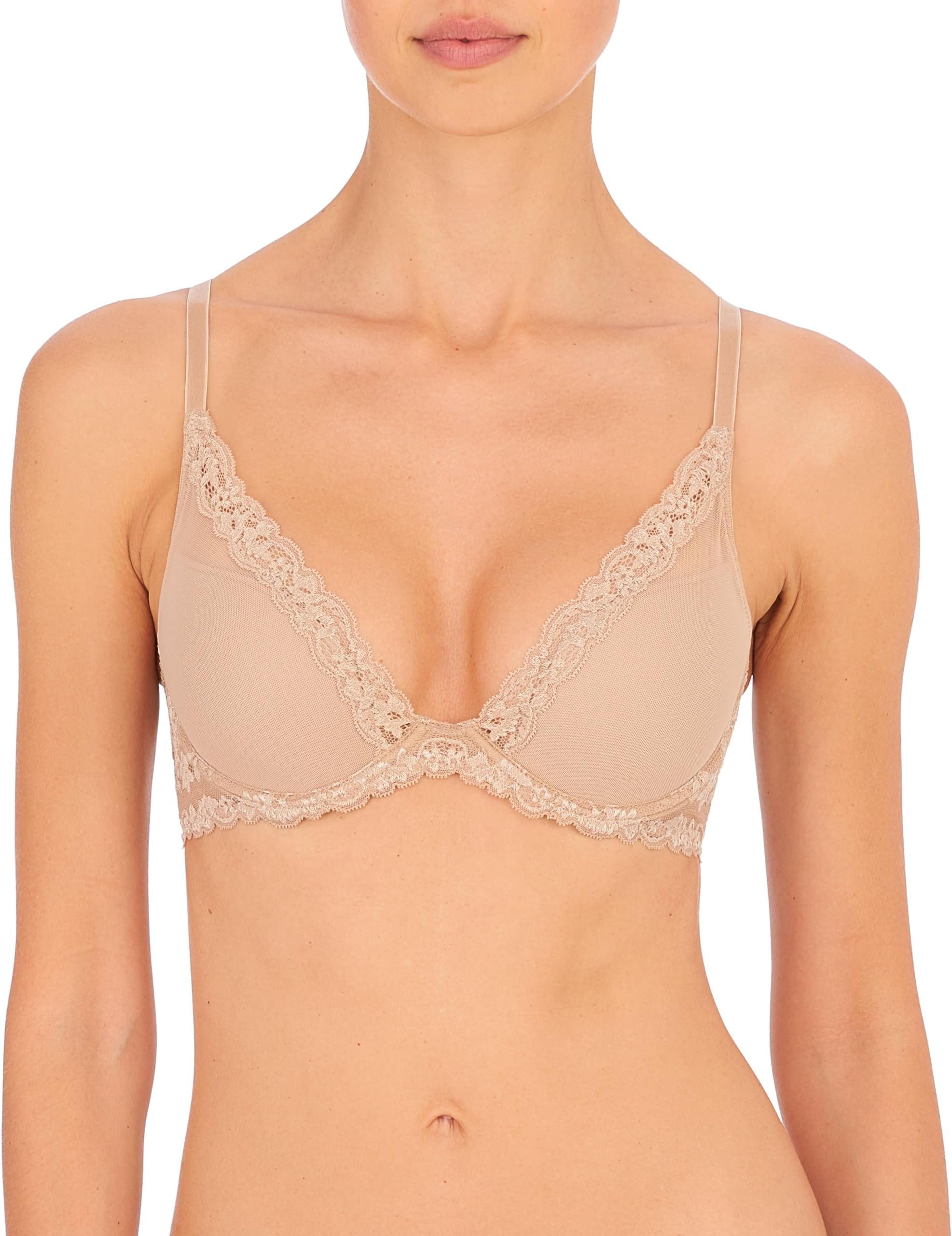 NatoriWomen's Feathers Luxe Contour Underwire Bra caf 34D