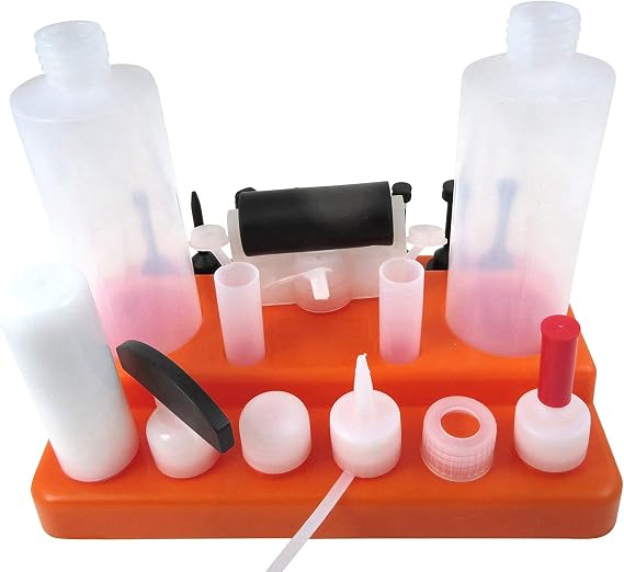 Taytools 500000 20 Piece Glue Spreader Kit with with 2 each 8 oz. Bottles, Cleaning Brush and Numerous Applicator Tips