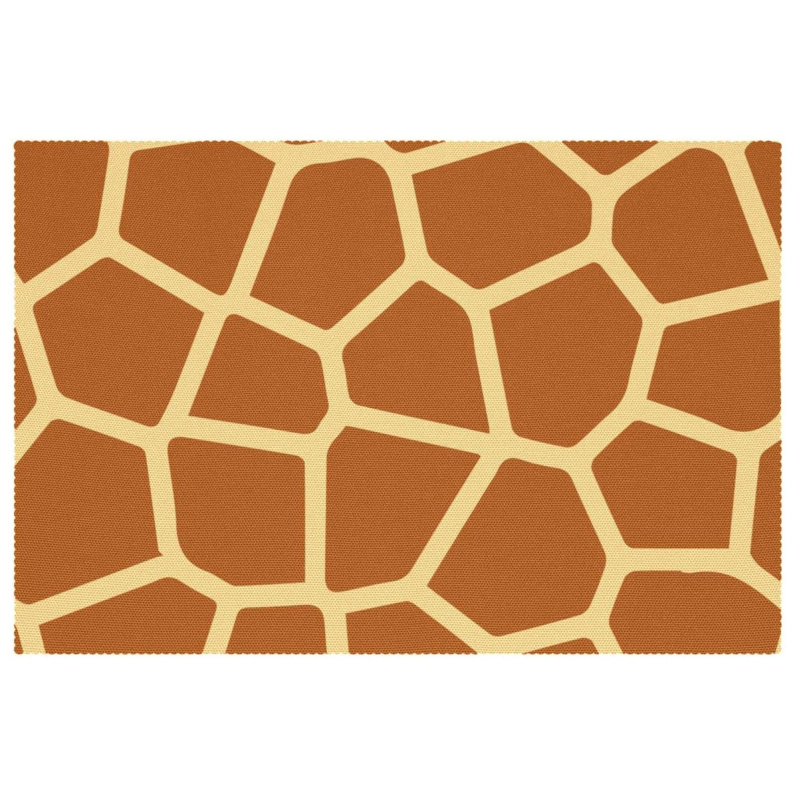 Sets de table motif girafe pour protéger votre table des assiettes chaudes et des rayures
