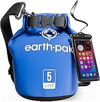 Vista 39 de Earth Pak Bolsa Seca Impermeable - Mochila Impermeable de Cierre Enrollable Superior Mantiene el Equipo Seco para Kayak con Funda Impermeable