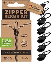 Vista 18 de ZlideOn Reemplazo de Tirador de Cremallera - Negro, Estrecho (L) - Deslizador de Reemplazo Instantáneo de Cremallera