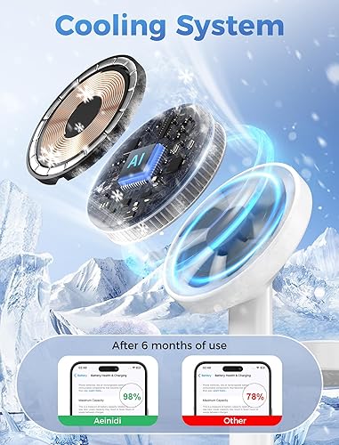 Miniatura 3 de Estación de carga inalámbrica 3 en 1 2025 compatible con MagSafe, soporte de cargador magnético rápido de 15 W para Apple iPhone 17 16 15 14 13 12