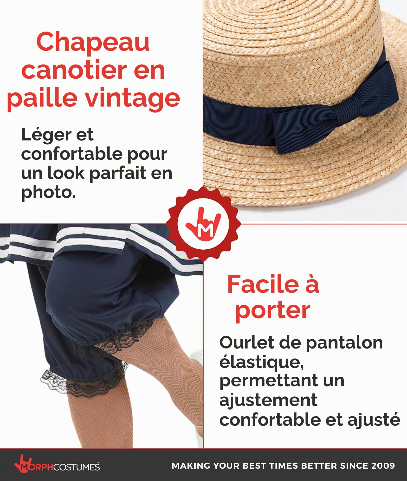 Fun Shack Deguisement Victorien Femme, Costume Baigneuse Halloween | Robe, Bloomer Assorti & Chapeau, Look Victorien d'Antan, À Enfiler, Parfait pour Halloween, Idéal pour se Déguiser
