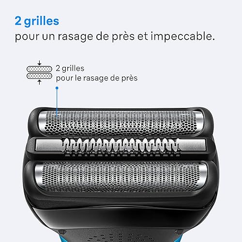 Braun Series 3 Men's Electric Shaver - Shaver with 3 Flexible Blades, 30 Minutes Battery Life, Dry Shaver for Men - 300s, Grey - 3