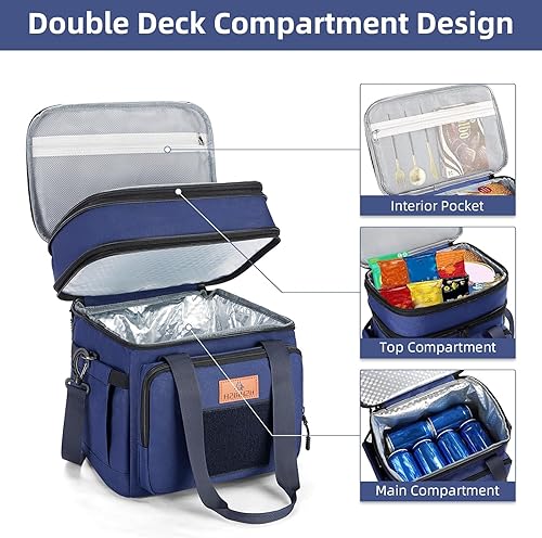 Miniatura 3 de HSHRISH Lonchera táctica gran bolsa de almuerzo con aislamiento expandible duradera e impermeable a prueba de fugas para adultos hombres mujeres