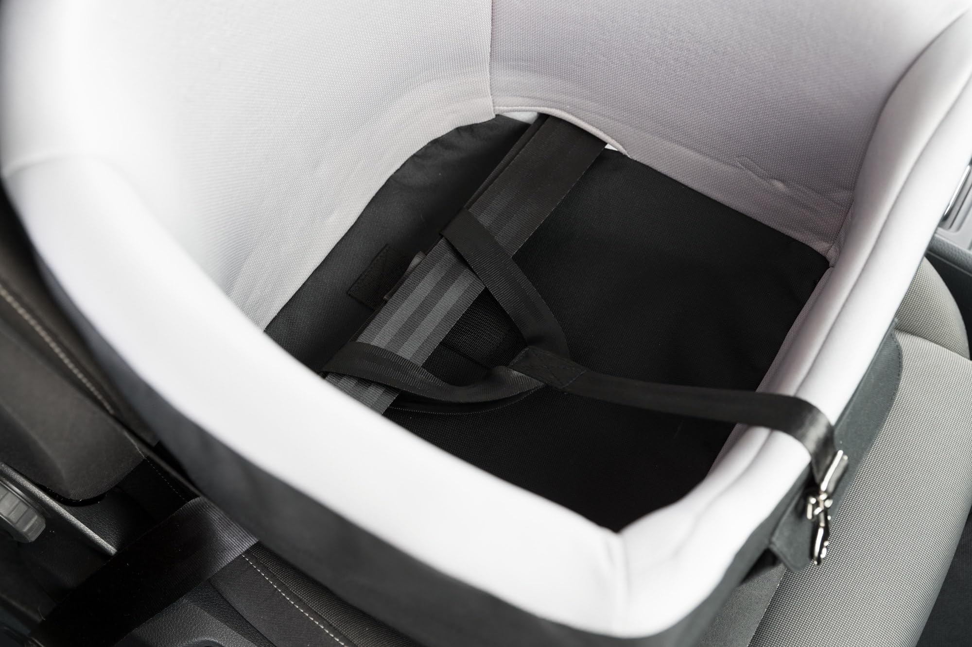 Trixie 13176 Asiento para Coches, Perro, Gris/Negro - 45 x 39 x 42 cm