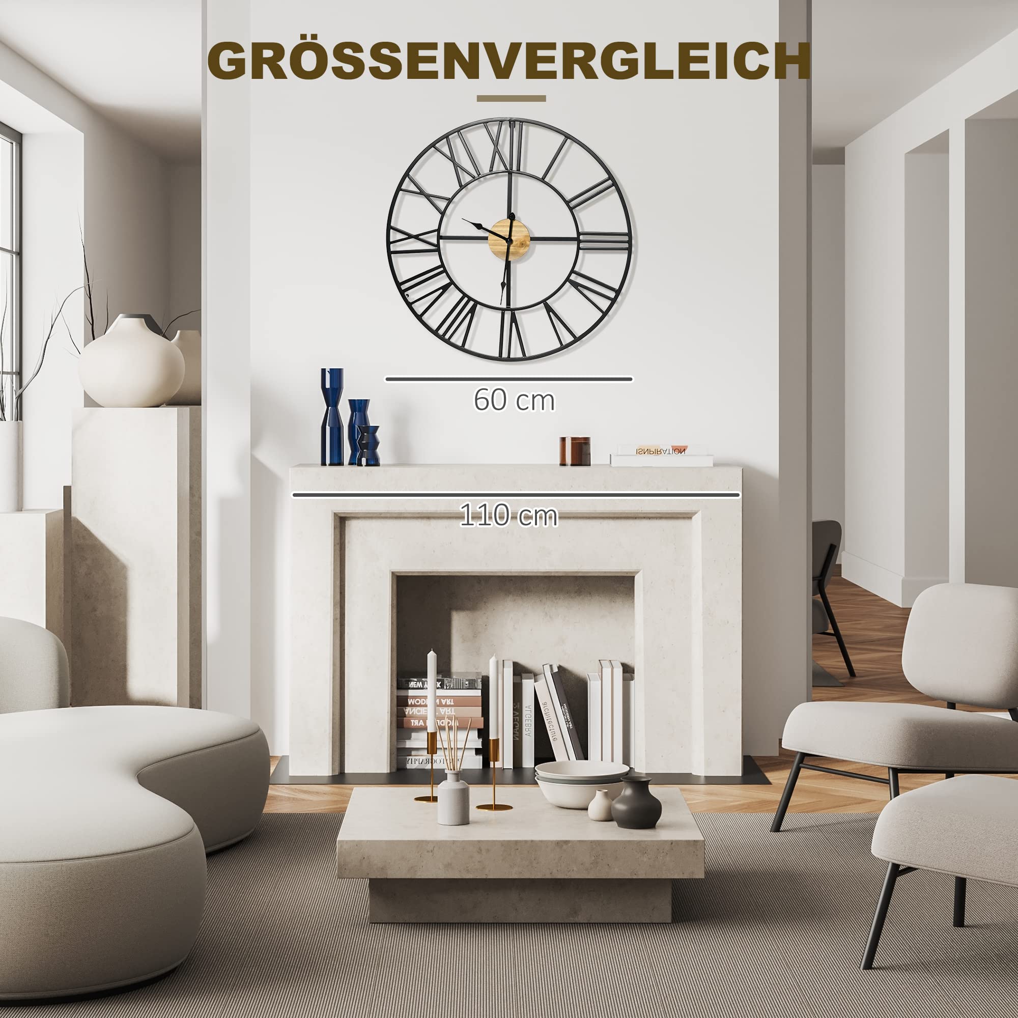 Romeinse cijfers wandklokken kopen? ✔️ Tot 39% korting