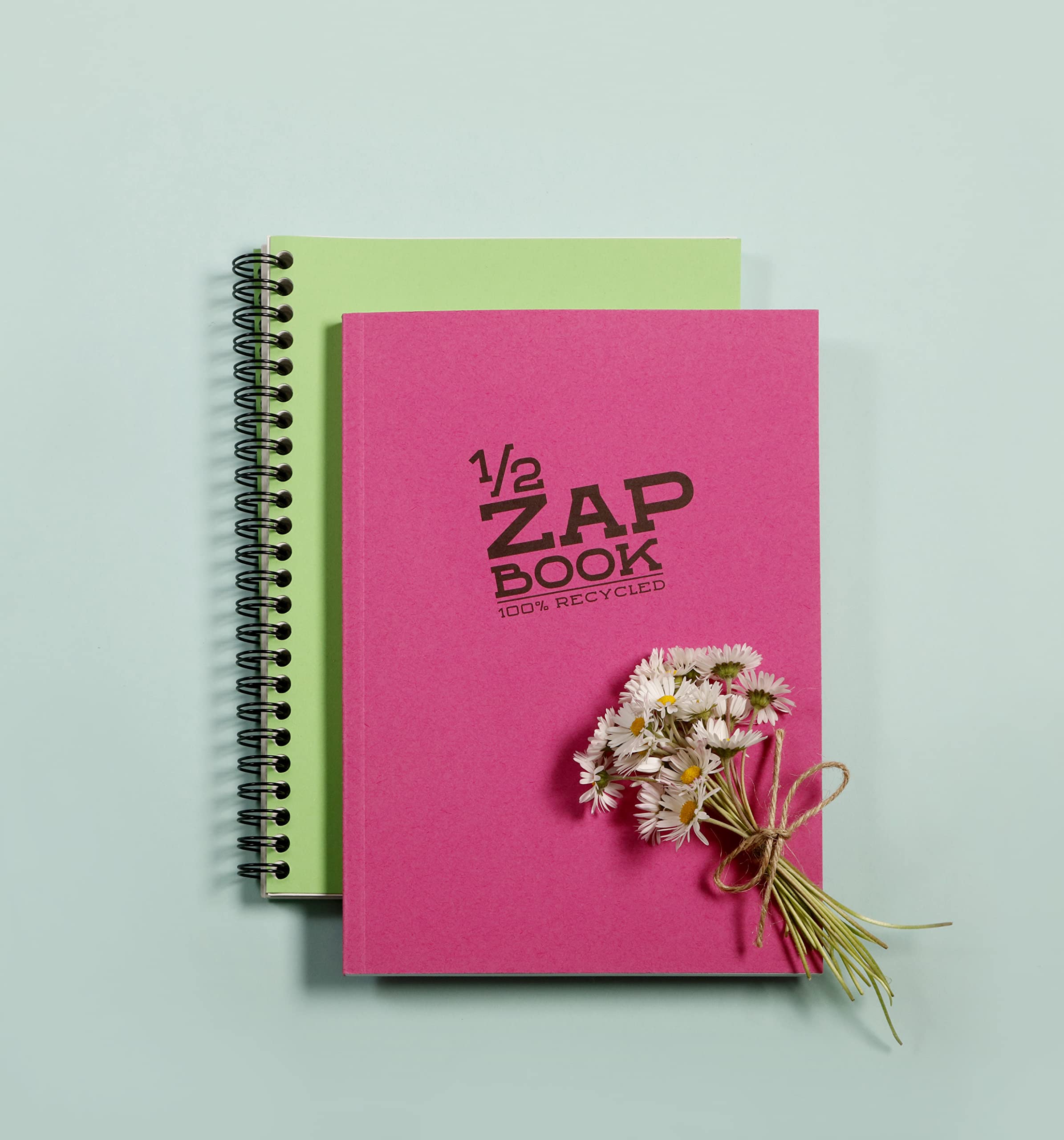 Clairefontaine 8355C - Packung mit 5 Zeichenheften Zap Books mit Doppelspiralbindung im Hochformat ZAP BOOK, DIN A5, 160 Blatt, 80g, blanko, Sortierung gemischt, 1 Pack