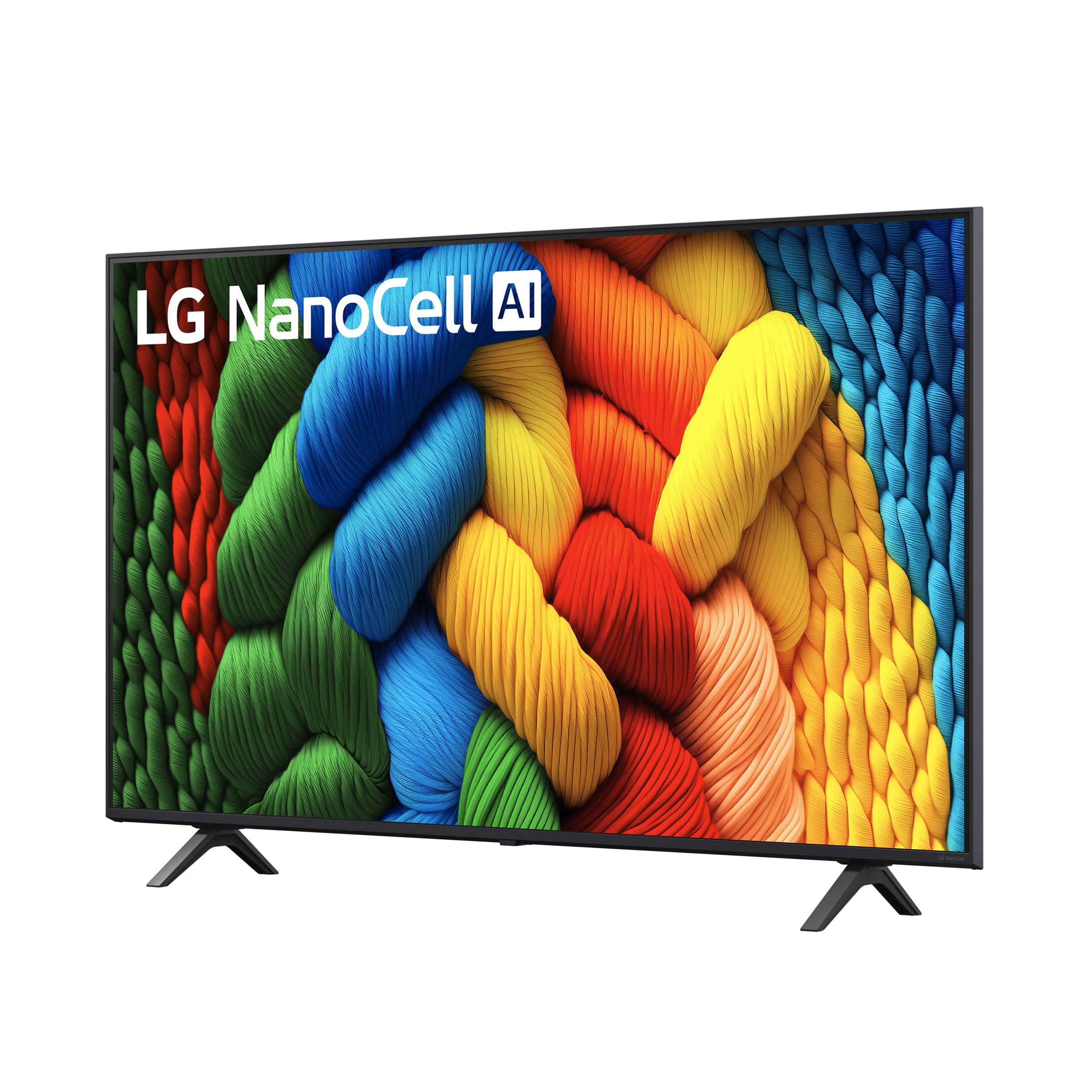 LG NanoCell AI NANO80 TV 55 pollici, Smart TV 4K, Processore α7 Gen8, Tecnologia NanoCell, webOS con AI e telecomando puntatore AI, Filmmaker mode, Gaming con VRR 4K@60Hz, 55NANO80A6B 2025