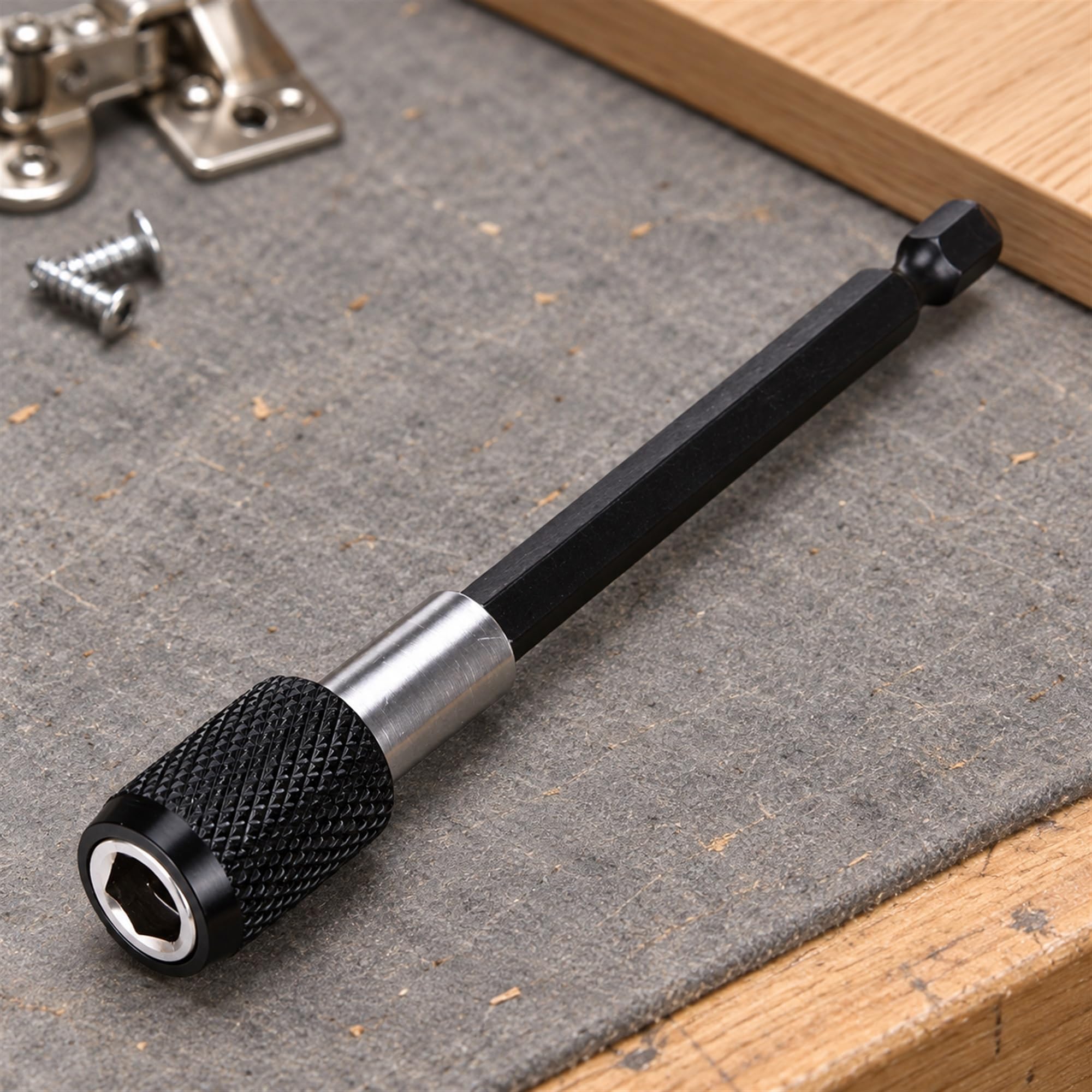 Chrome Vanadium Steel Magnetic Bit Holder Extension, Extended Reach Tool for Screwdriving and Workshop Assembly