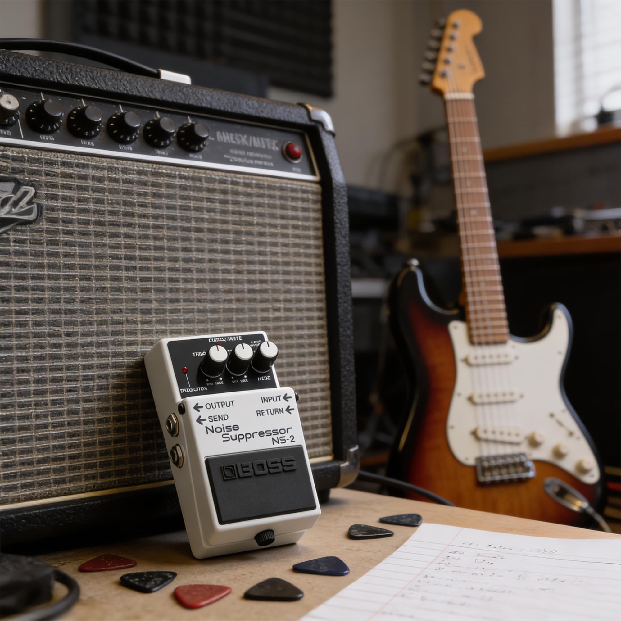 Amazon.com: Boss NS-2 Noise Suppressor Bundle with Gearlux Power