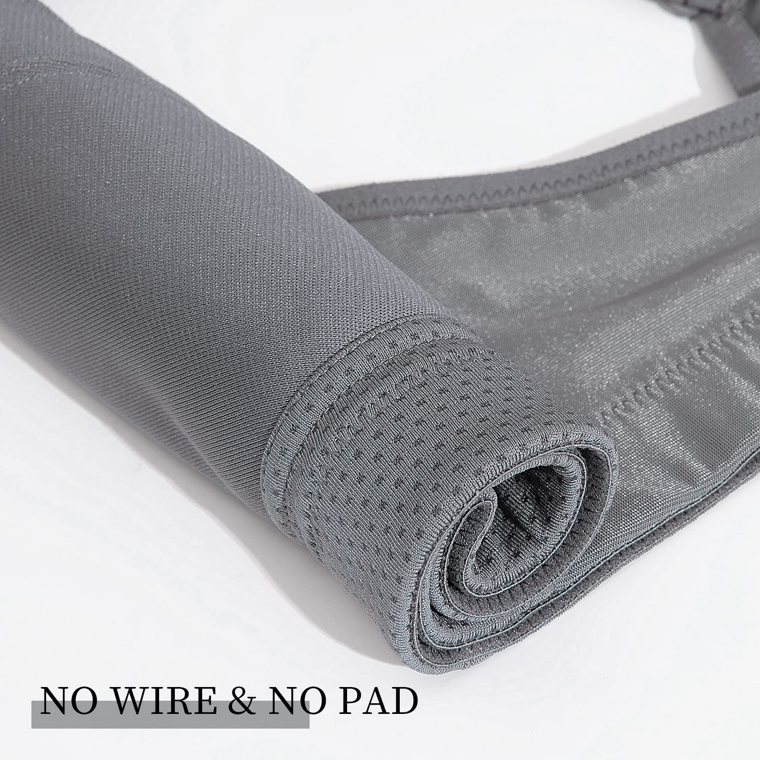 Wingslove Sujetadores deportivos de alto impacto para mujer, talla grande, sin relleno, sin varillas, control de rebote