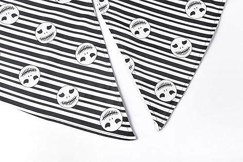 Miniatura 4 de ReliBeauty Disfraz de esqueleto para niños, disfraz de Navidad para niños con sombrero, negro