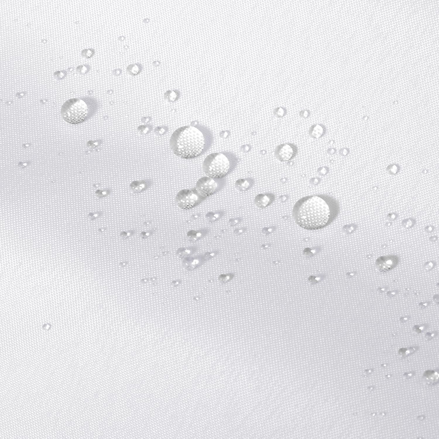 Shower Curtain for Bathroom 200 x 200 cm Waterproof Thicken Polyester Fabric Shower Curtain Liner White Washable Bath Curtain with Hooks, Weighted Hem — view 4
