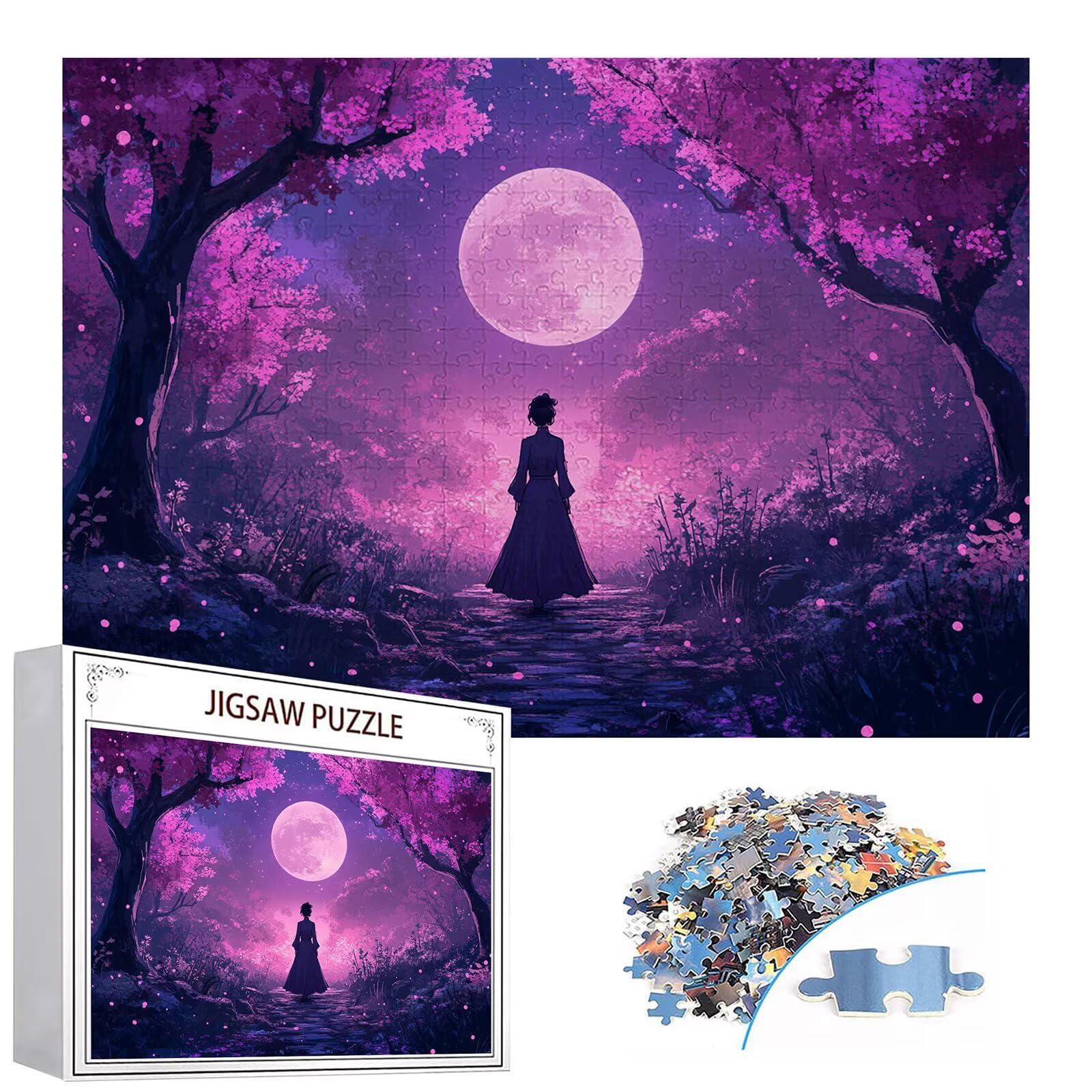 Puzzle 4000 elementów leśnych puzzle dla dorosłych kobiet 141 x 87 cm unikalne rzemiosło klasyczne 3D drewniana układanka do rodzinnych gier aktywnych, układanka do samodzielnego wykonania nawet do