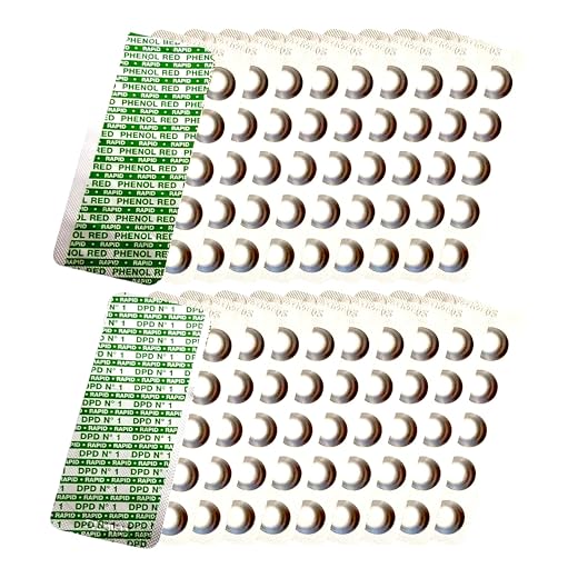 200 Rapid testtabletten, watertesttabletten, 100 x pH-waterhardheid fenolrood, 100 x vrij chloor, DPD1, voor watertester en zwembadtester, navulverpakking, accessoires voor