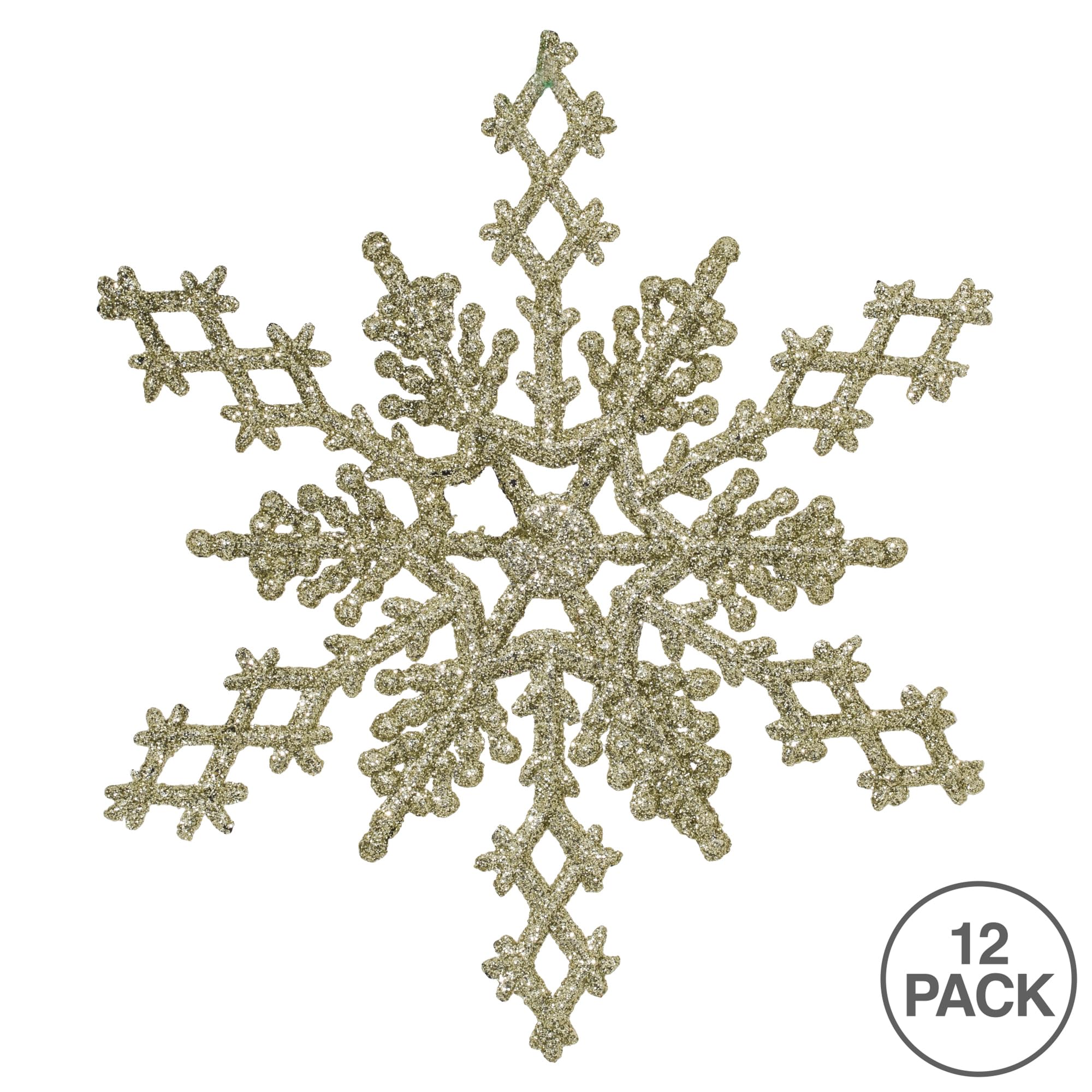 Vickerman Lot de 12 Flocons de Neige en Forme de Flocon de Neige 15,9 cm
