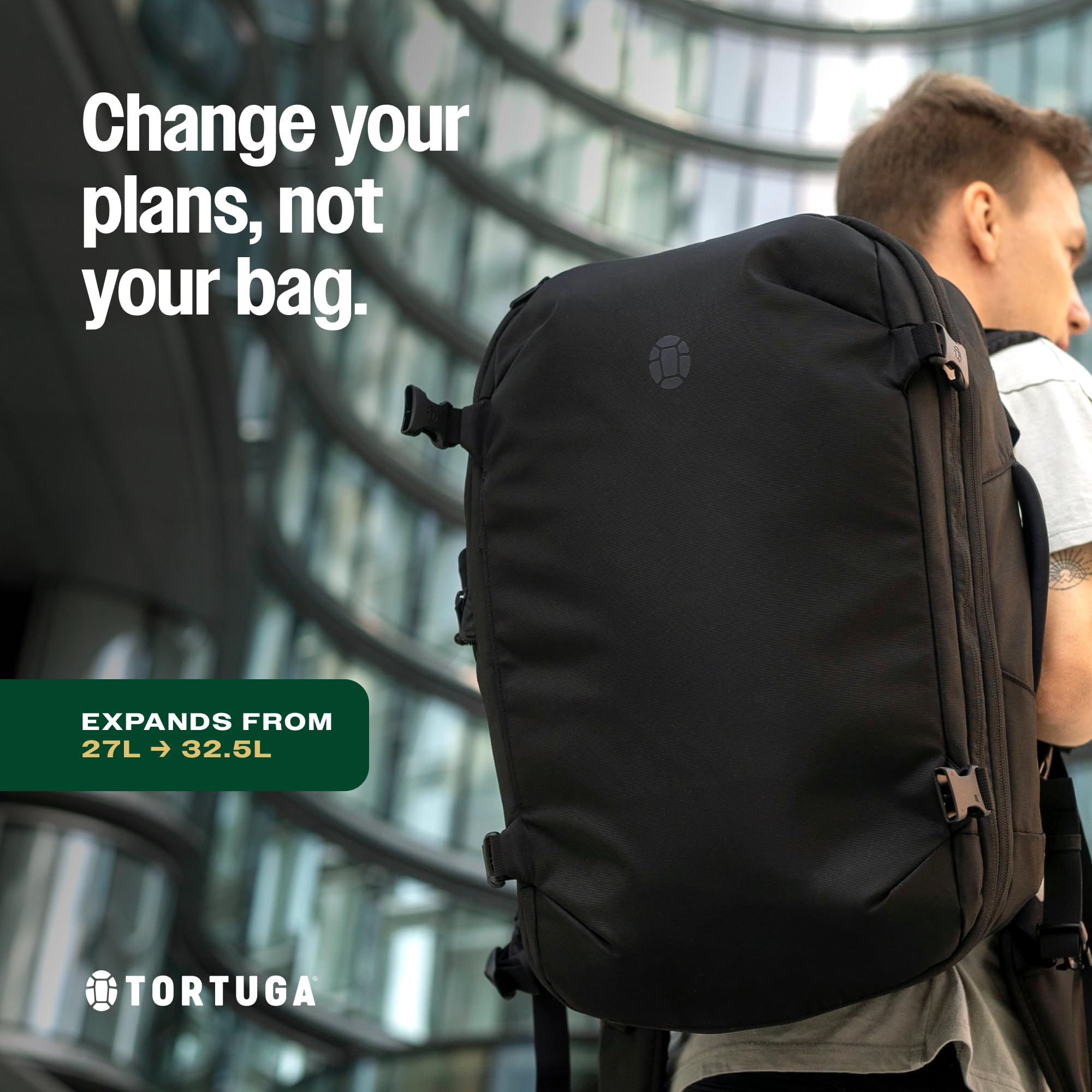 Condition photo showing New/Like New for Tortuga Expandable Travel Backpack, 27-32.5L Carry-On Travel Backpack for Men and Women - Durable, Comfortable, Easy to Pack, Airline-Approved Travel Bag with Laptop Compartment