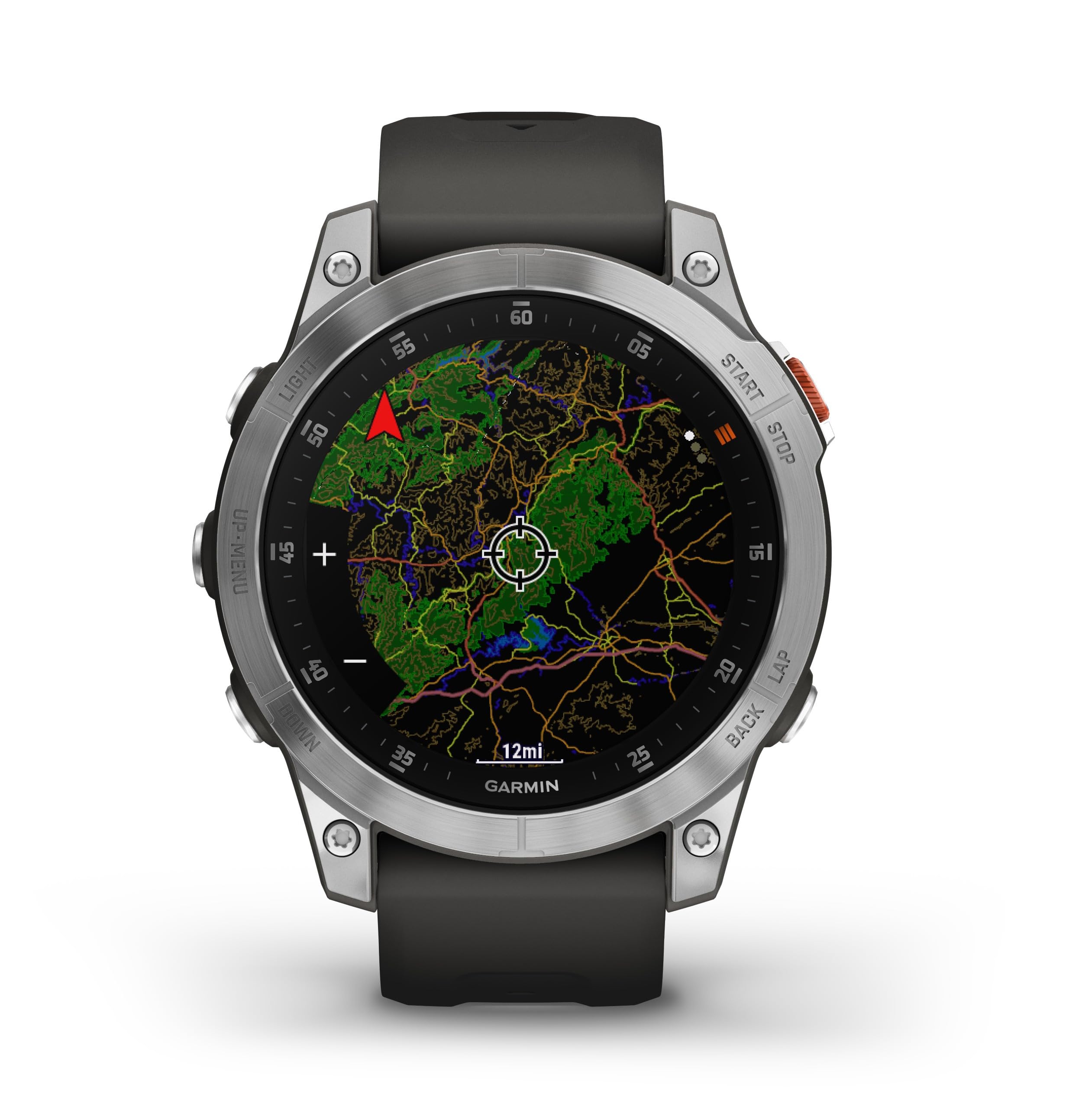 Garmin EPIX 2, Reloj GPS Multideporte con Pantalla táctil AMOLED, Funciones Superiores, frecuencia cardíaca, mapas y música, TU EU