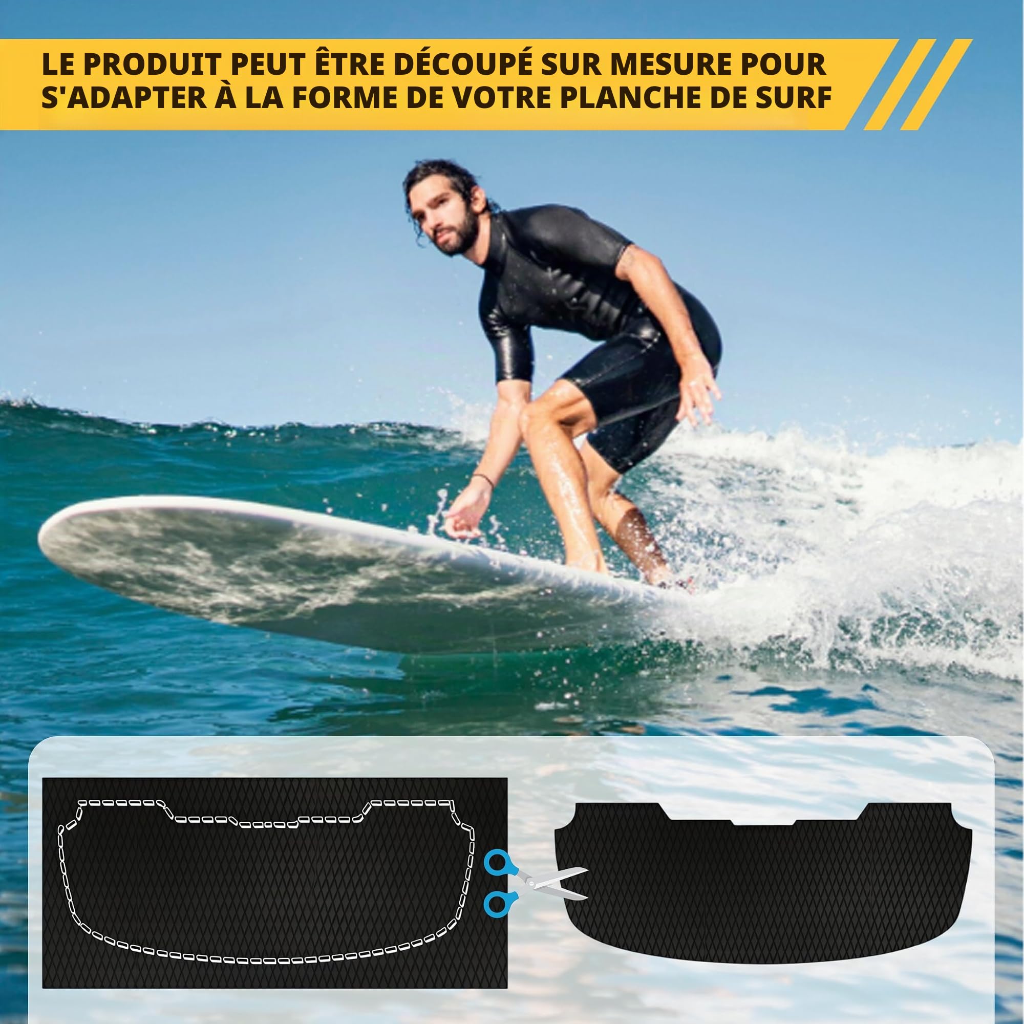 Tapis de Bateau en Mousse EVA, épaisseur 5mm antidérapant, Tapis Autocollant en Caoutchouc Mousse pour Yacht, Bateau à Moteur, Camping-Car et Bateau de pêche