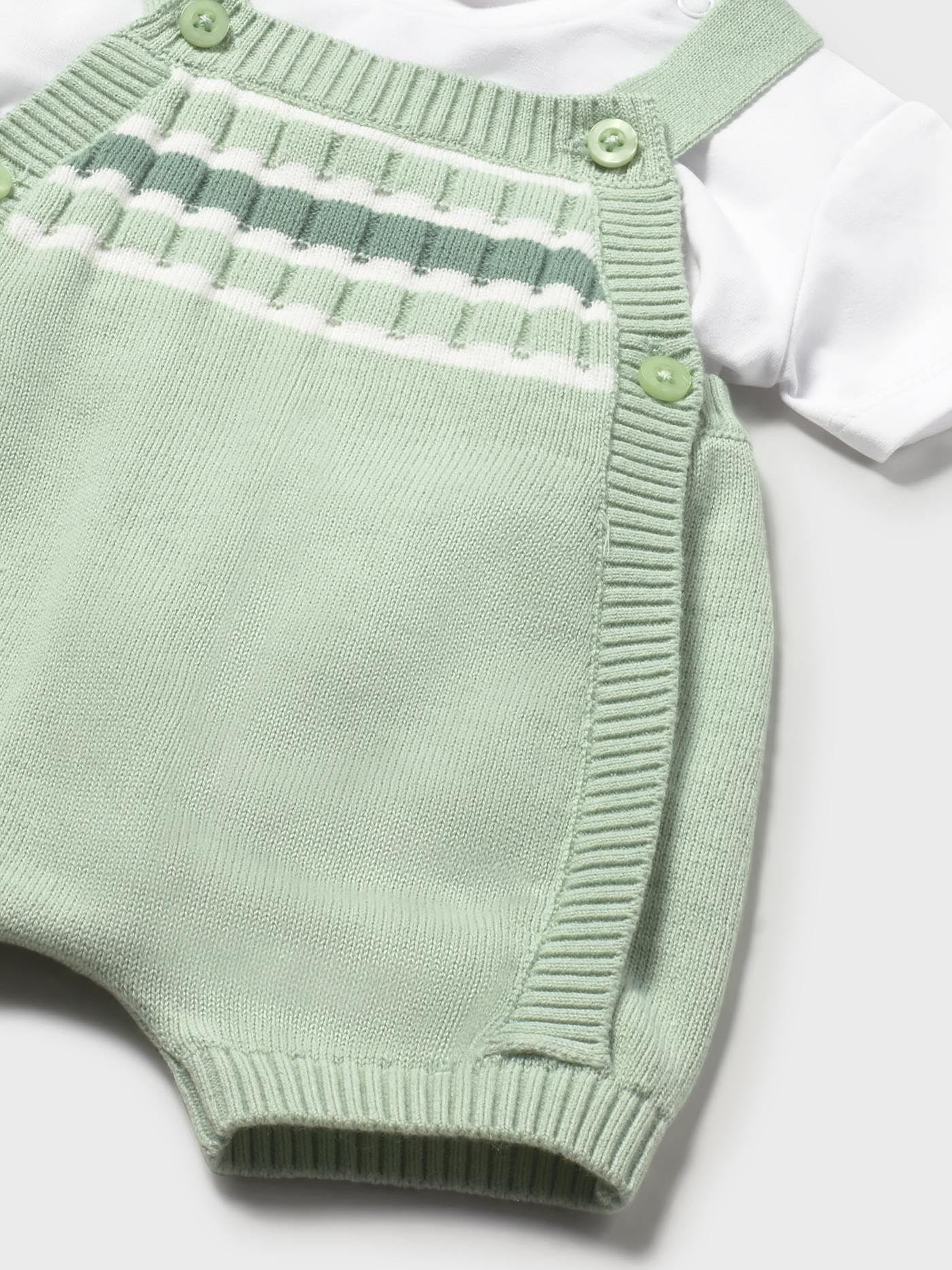 Mayoral Conj. Peto Tricot y Camiseta para bebé niño Alga