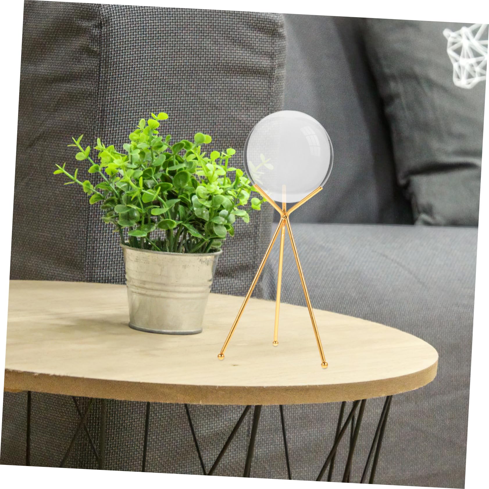 PRETYZOOM 3 Pz Stand a sfera di cristallo globo d'oro Espositore per ornamenti cristalball delicato rack artigianale in ferro delicato arredamento da tavolo ferro da stiro Golden