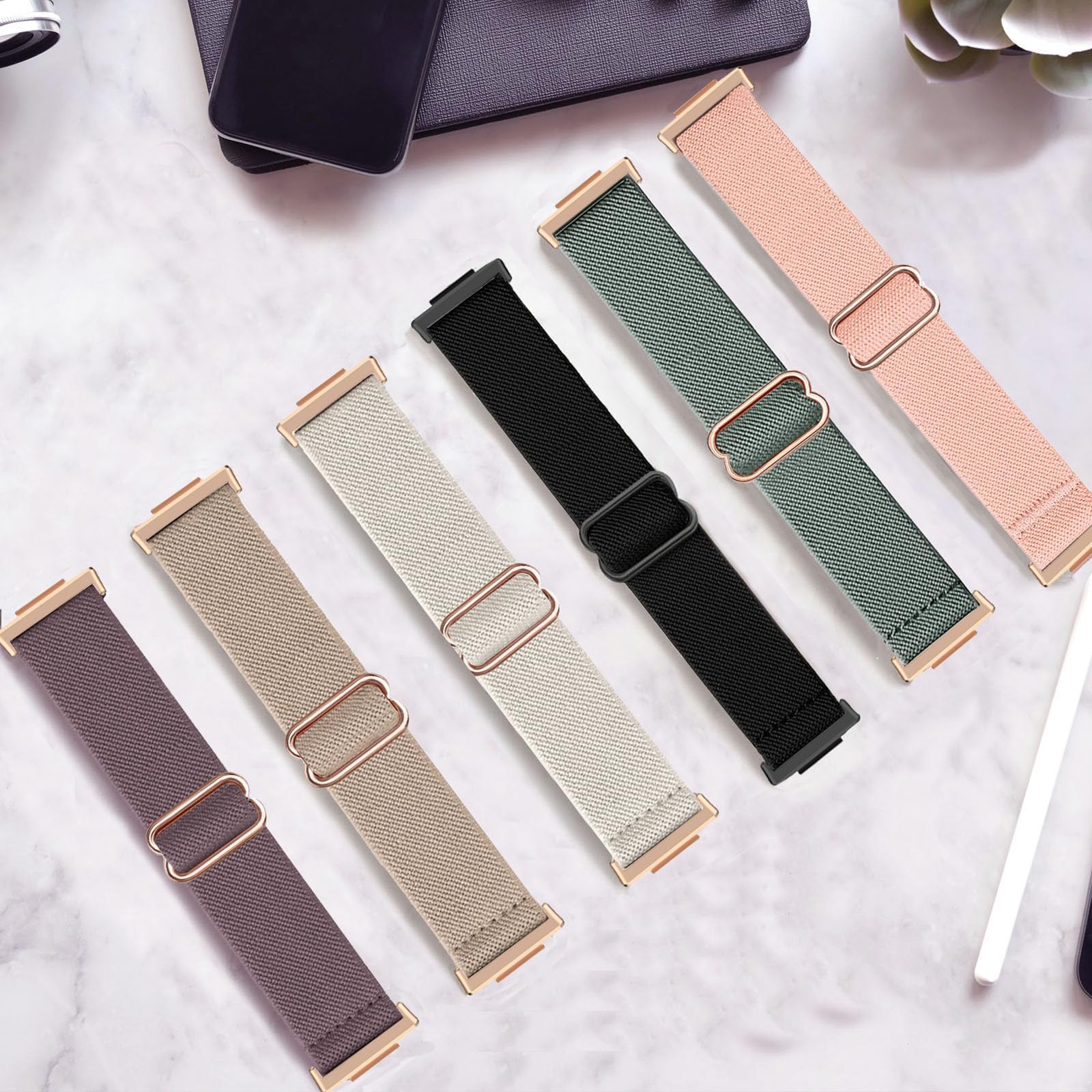 TUCOMO Elastic Nylon Strap Compatible with Huawei Watch Fit 2 Active/Elegant/Classic - Image 3
